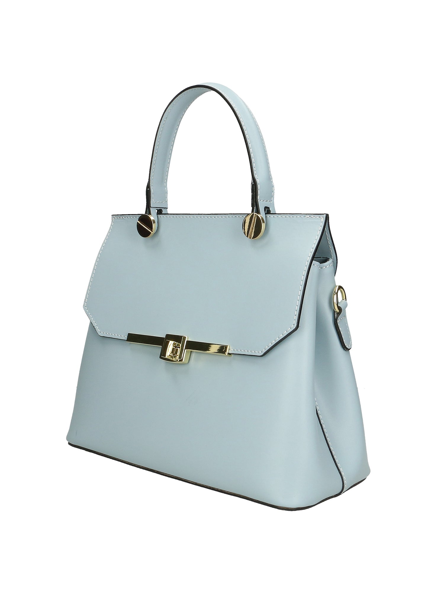 Borsa a mano da donna 100% vera pelle 7708-L366 CIELO Chiara Ferretti
