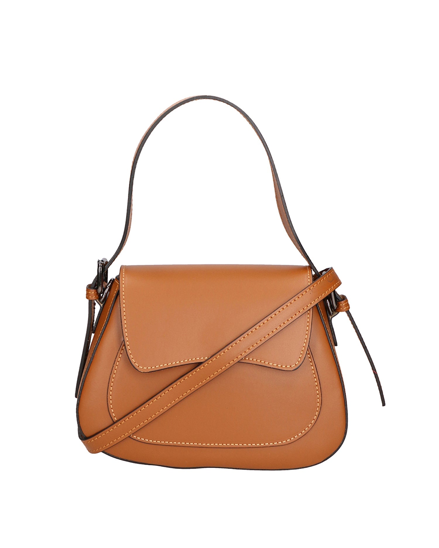 Valda Borsa a mano da donna Vera pelle 06523-L128 CAMEL Chiara Ferretti