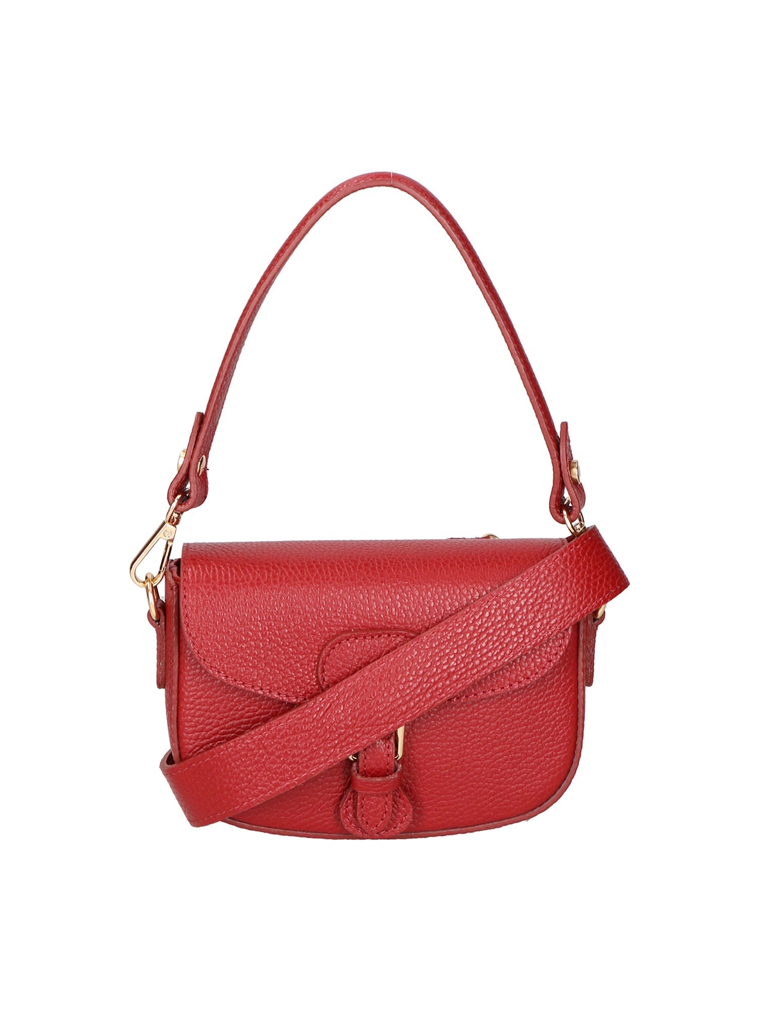 Viktoria Borsa a spalla da donna Vera pelle 06526-D10 ROSSO SCURO Chiara Ferretti