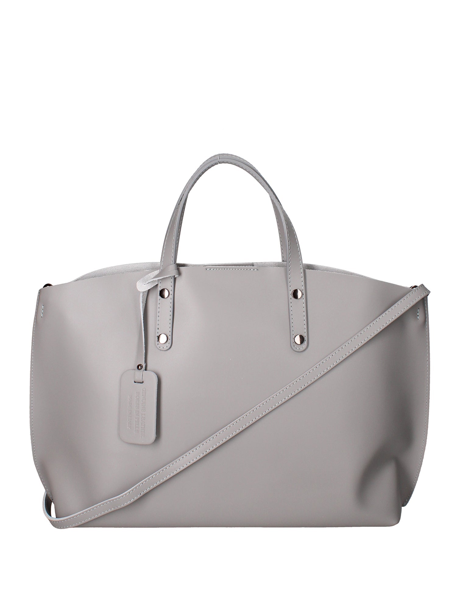 Borsa a spalla da donna In Vera pelle Made in Italy 48x31x11 cm