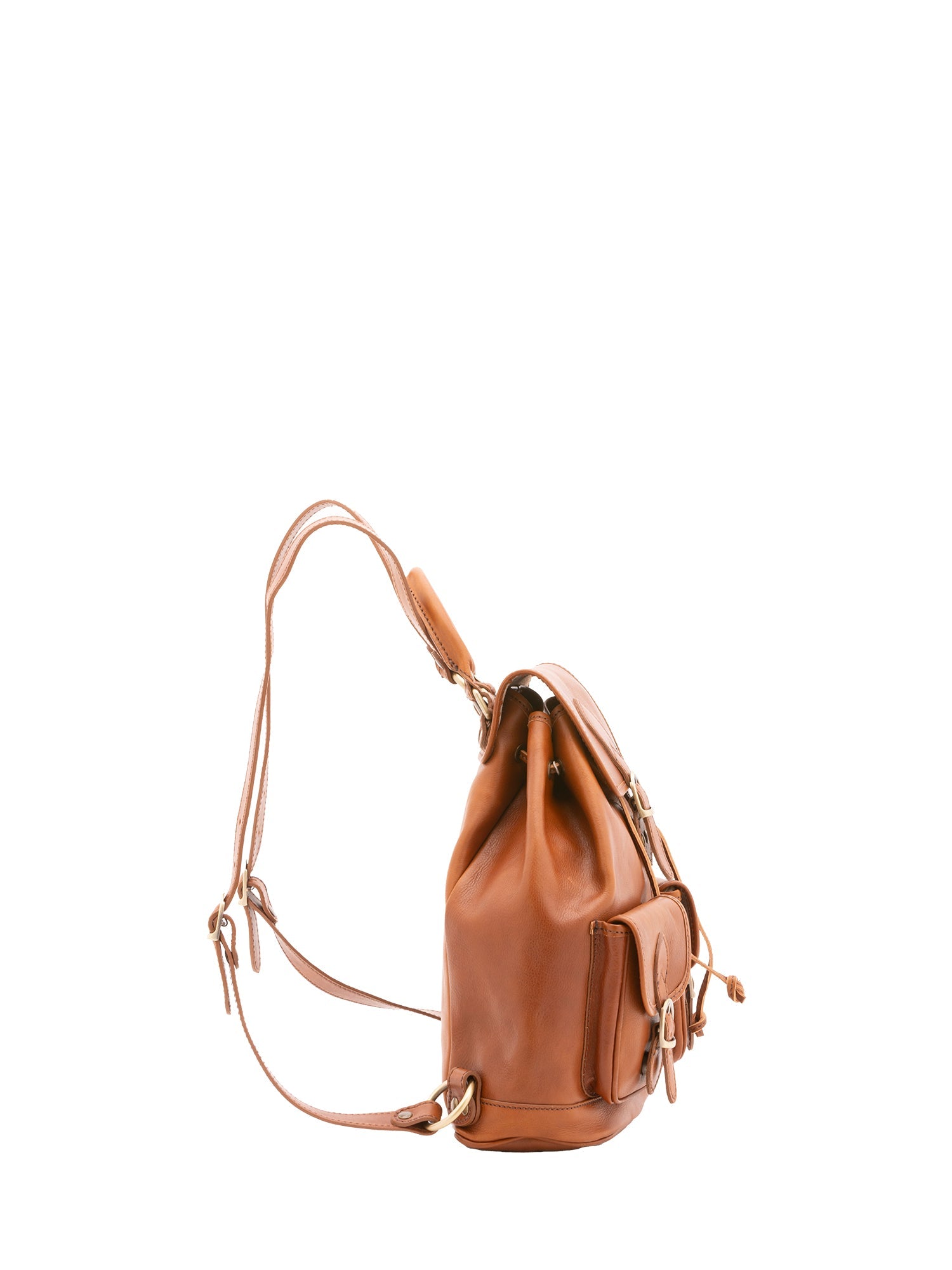 Zaino in vera pelle unisex Made in Italy 4030-MIELE Alessia Firenze