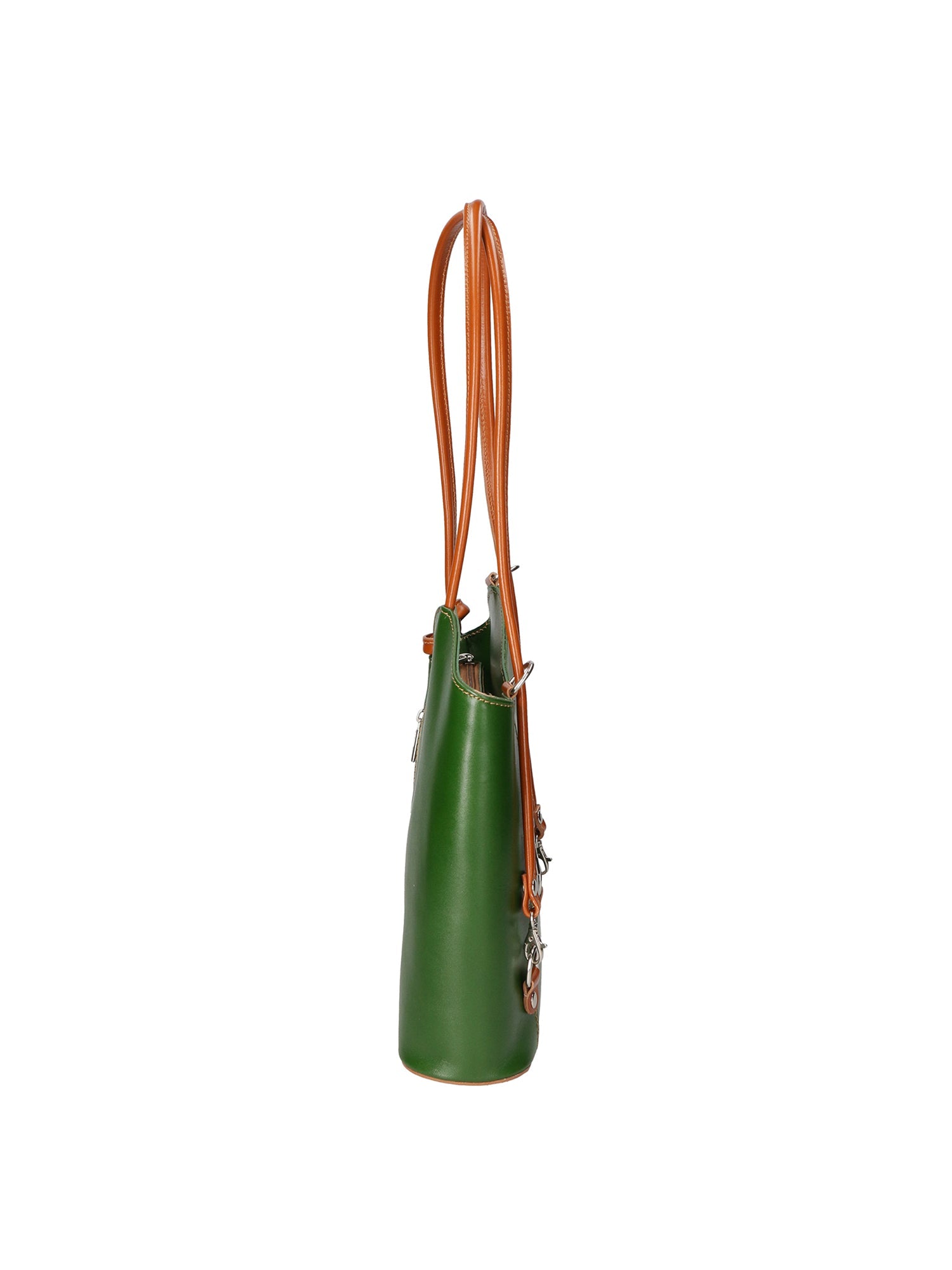Fabiola Borsa a spalla da donna 100% pelle 9039-VERDE CUOIO Chiara Ferretti