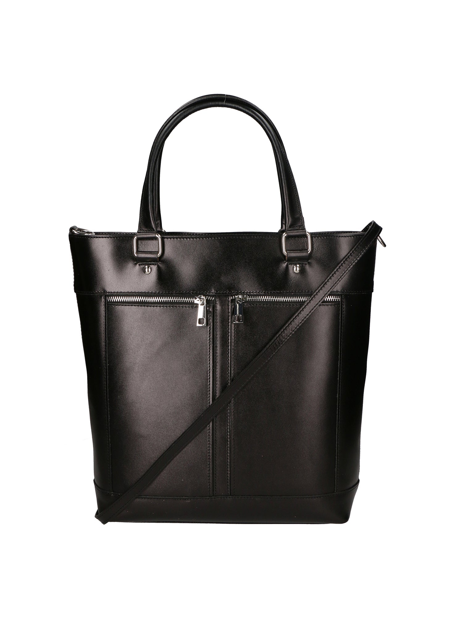 Flaminia Borsa a mano da donna Vera pelle 9115-NERO BLACK Chiara Ferretti
