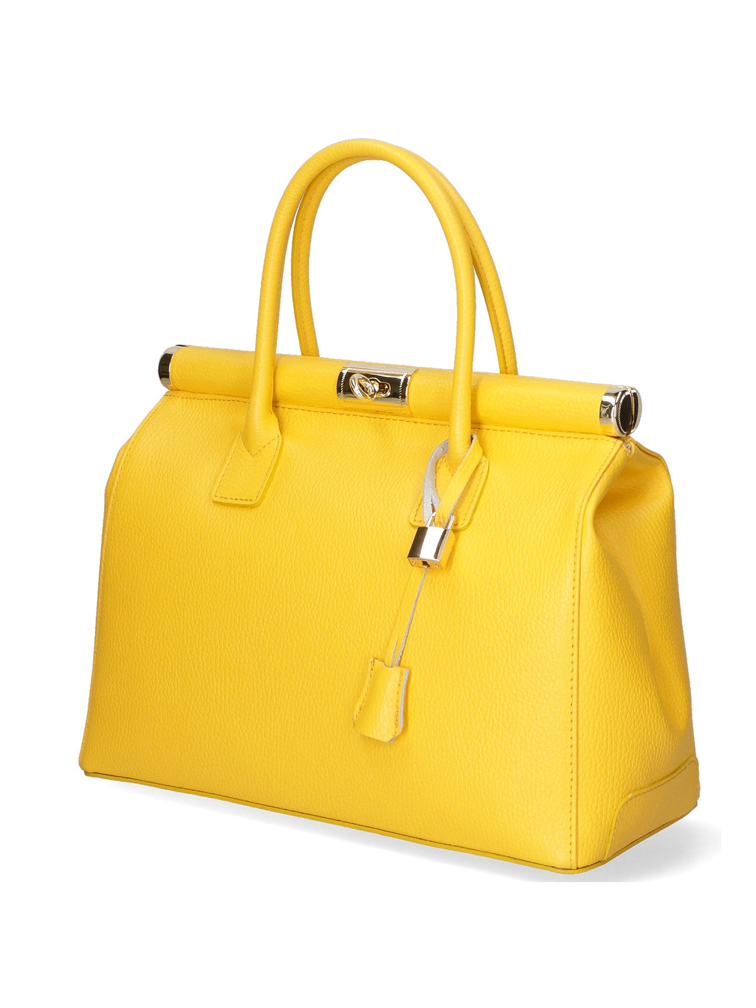 Aleria Borsa a mano da donna Vera pelle 8005-D04 GIALLO Chiara Ferretti