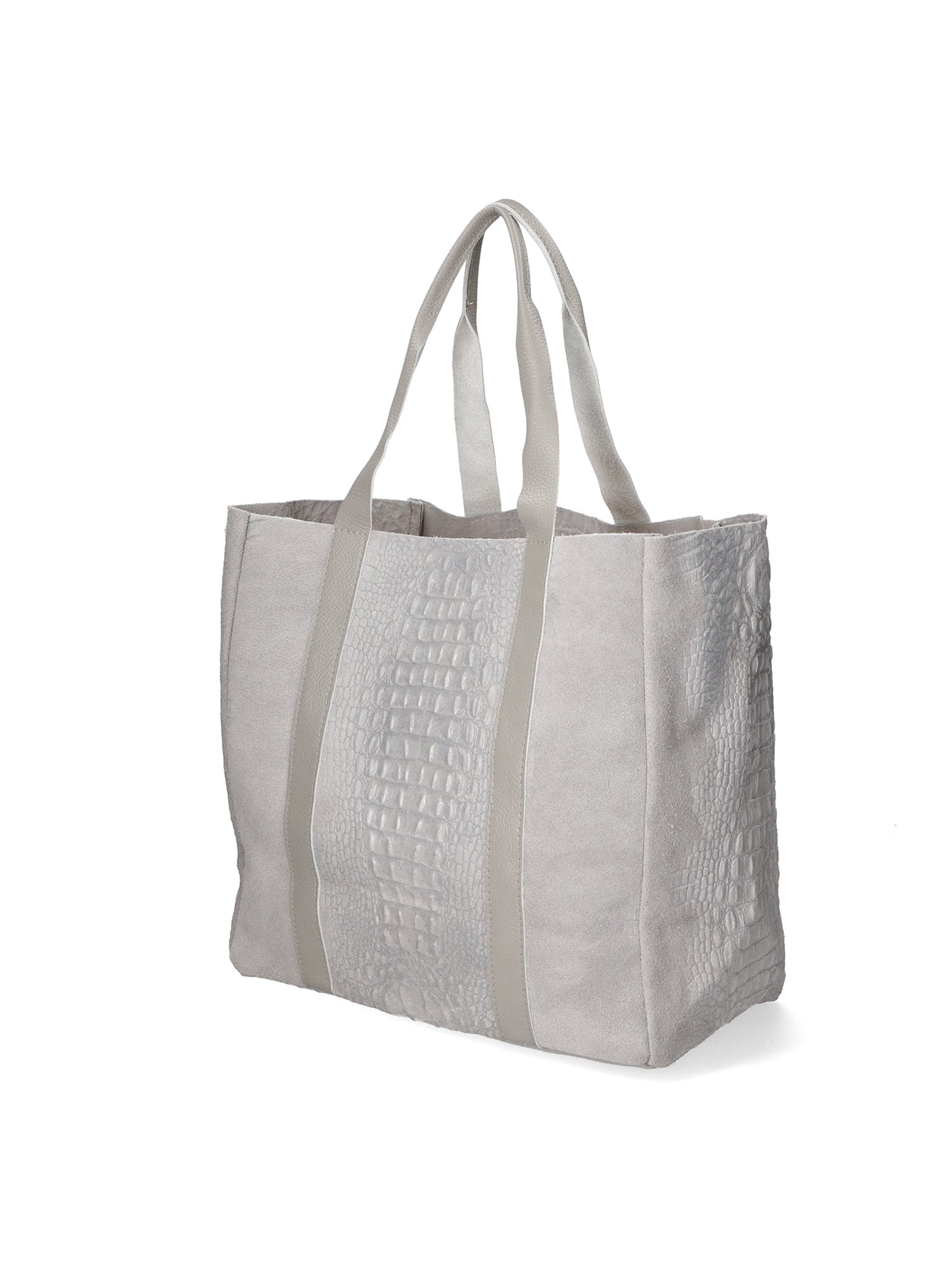 Edith Borsa Shopper da donna Vera pelle 80043-018 GRIGIO MEDIO Chiara Ferretti