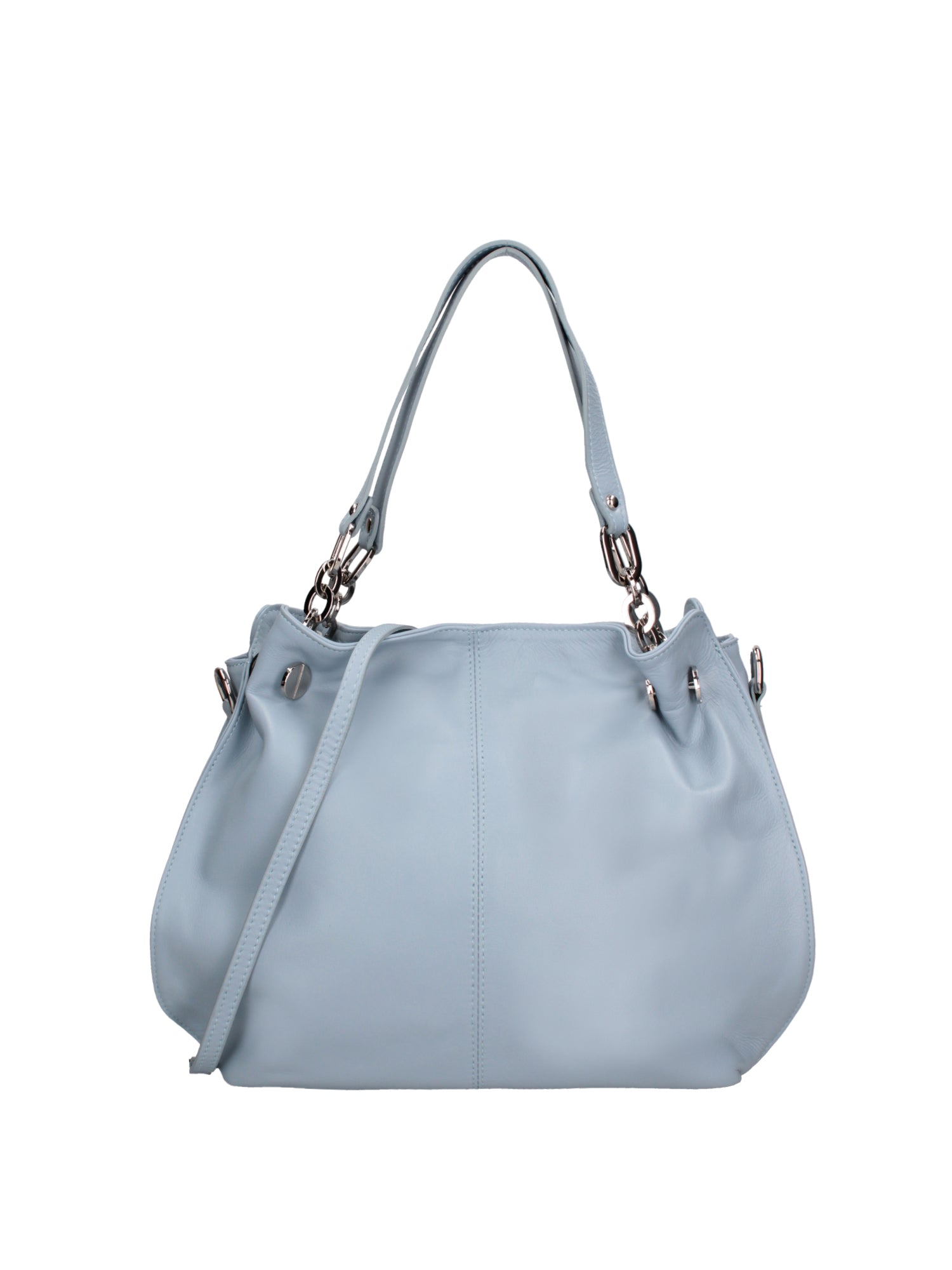 Ereba Borsa a mano da donna Made in Italy 100% pelle 3305-S92 CELESTE Chiara Ferretti