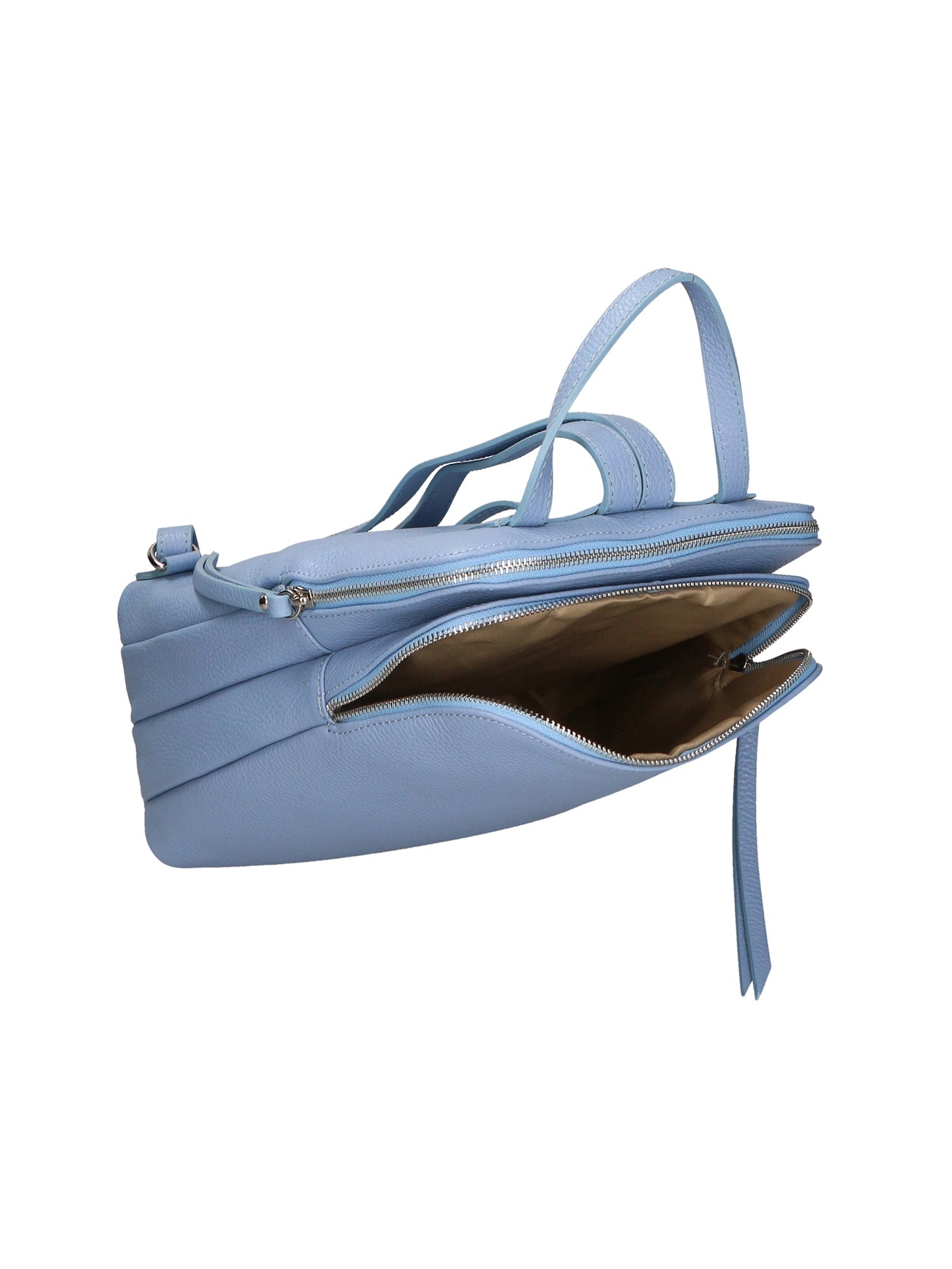 Glenda Borsa a mano da donna Vera pelle 05919-D592 AZUL Chiara Ferretti