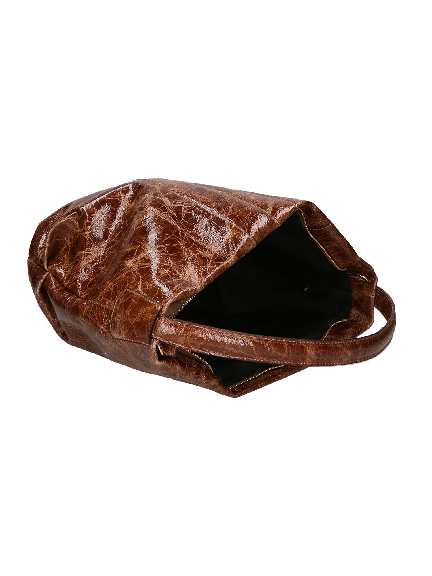 Borsa a spalla da Donna Vanda in Vera Pelle Made in Italy 30x40x5 cm
