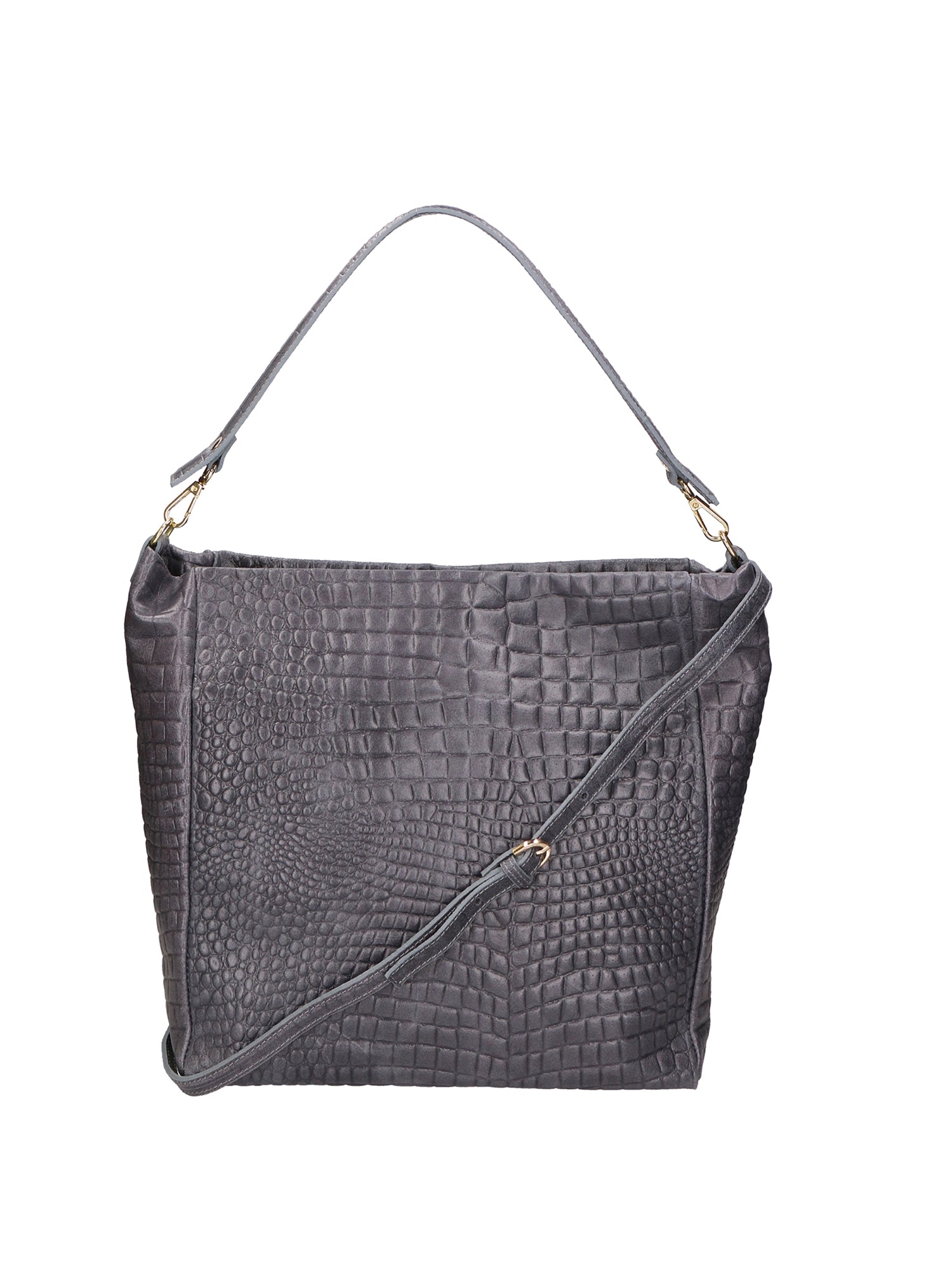 Valtera Damen-Schultertasche aus echtem Leder, hergestellt in Italien, 32 x 31 x 15 cm
