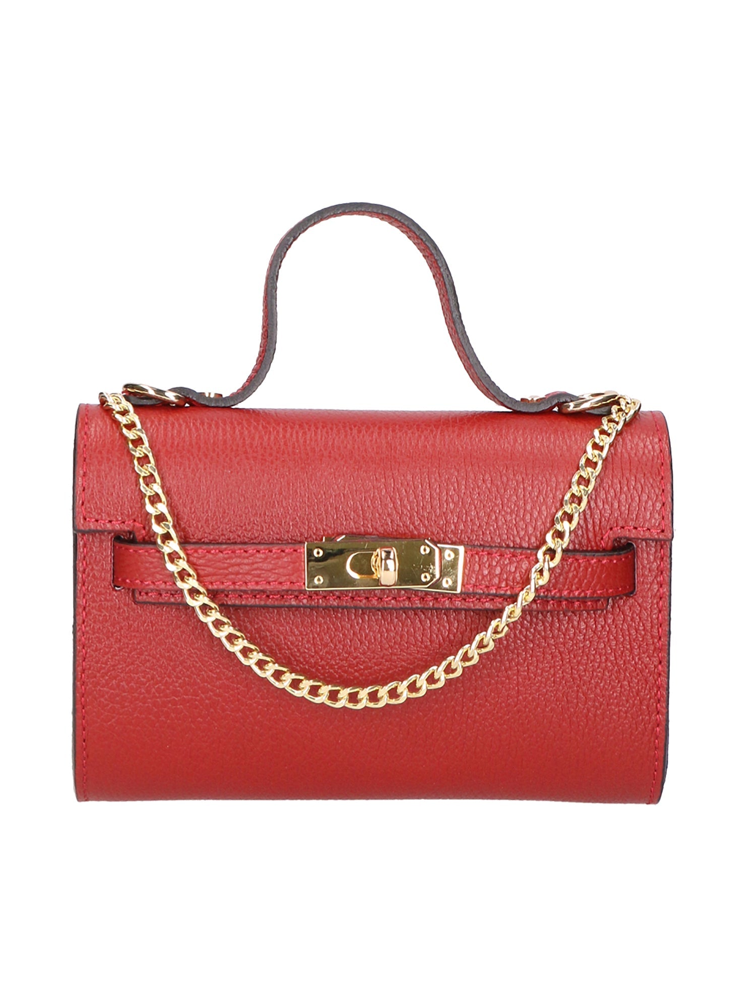 Uma Borsa a mano da donna Vera pelle 06525-D10 ROSSO SCURO Chiara Ferretti