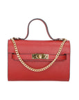 Uma Borsa a mano da donna Vera pelle 06525-D10 ROSSO SCURO Chiara Ferretti