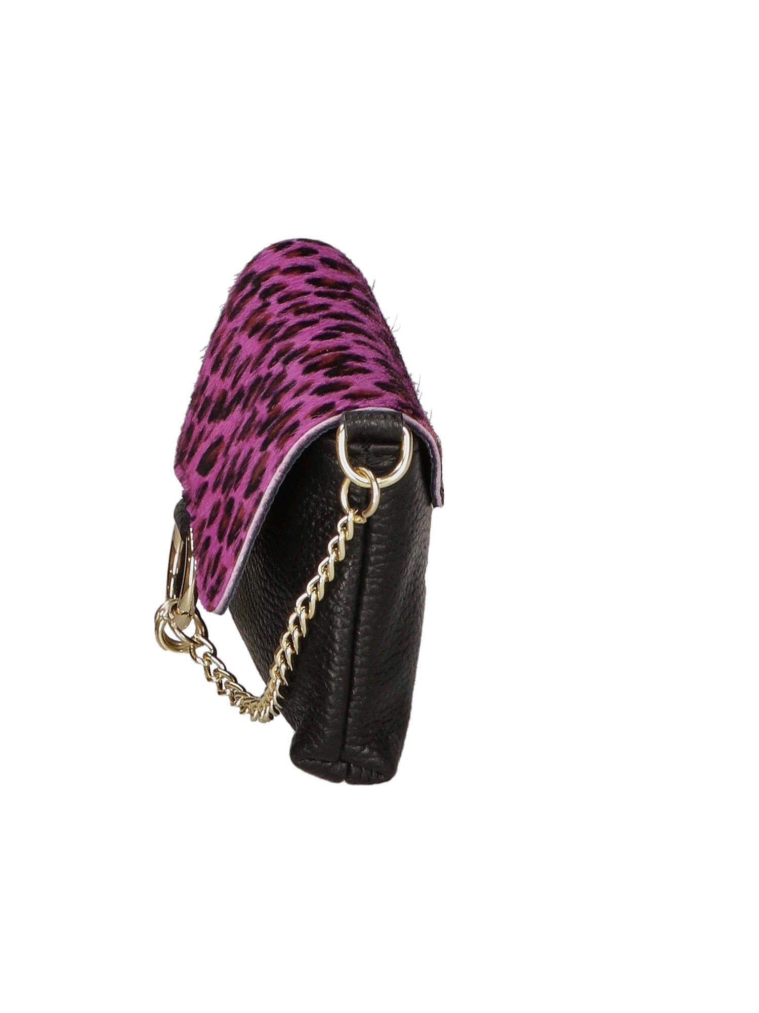 Alda Damen-Clutch aus echtem Leder, hergestellt in Italien, 10 x 18 x 5 cm