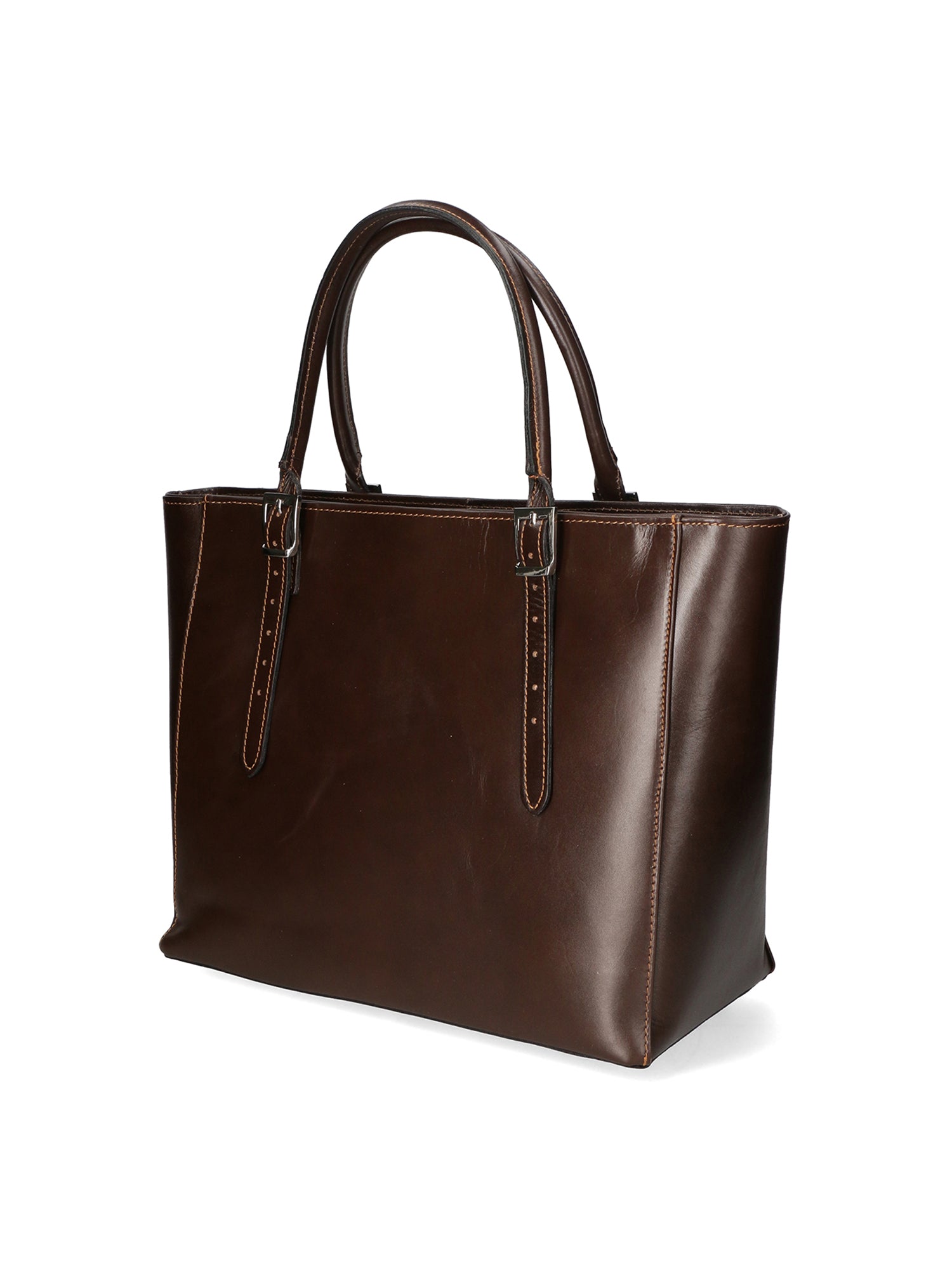 Fortunata Borsa a mano da donna Vera pelle 9119-TMORO DARK BROWN Chiara Ferretti