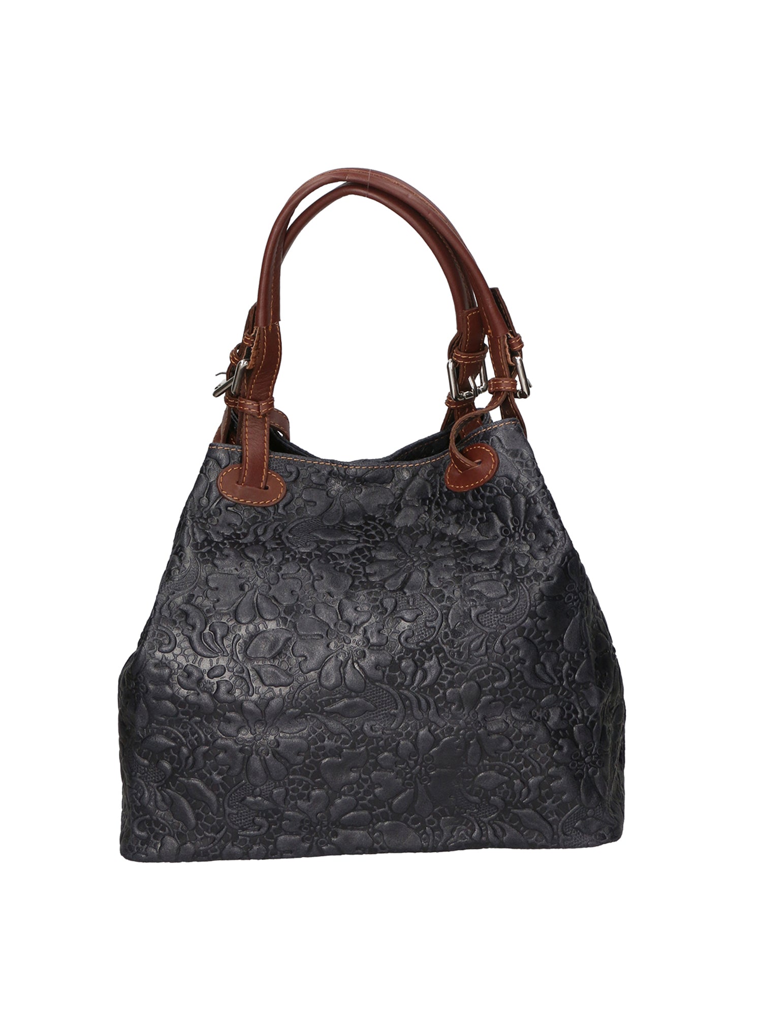 Elenia Borsa a mano da donna Vera pelle 80049-013 BLU NAVY Chiara Ferretti