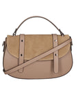 Genziana Borsa a mano da donna Vera pelle 05993-L113 TAUPE+TAUPE Chiara Ferretti