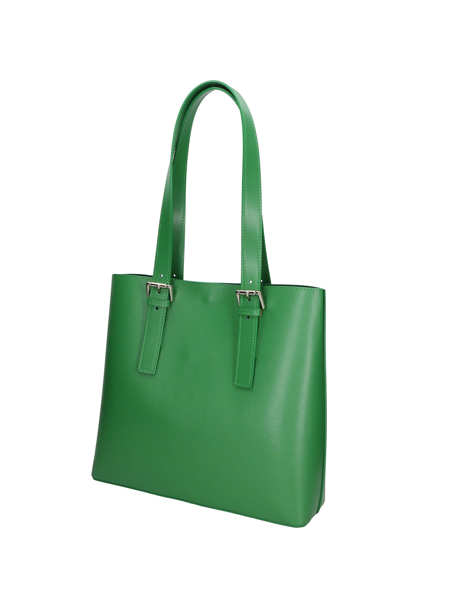 Germana Borsa a spalla da donna 100% pelle 05924-B47 VERDE MELA Chiara Ferretti