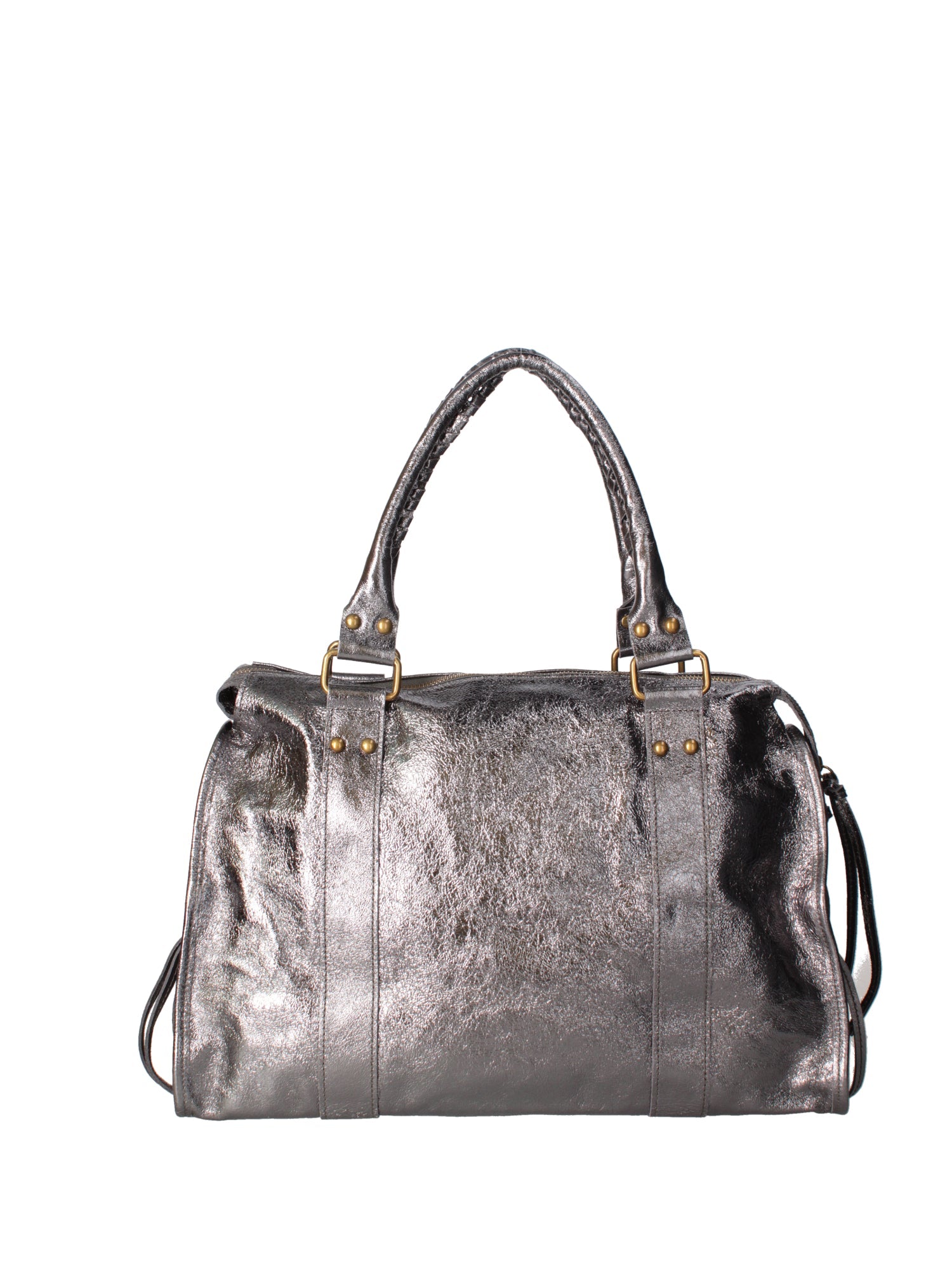 Novara Borsa a spalla da donna Vera pelle 06090 LM-L020 FERRO Chiara Ferretti
