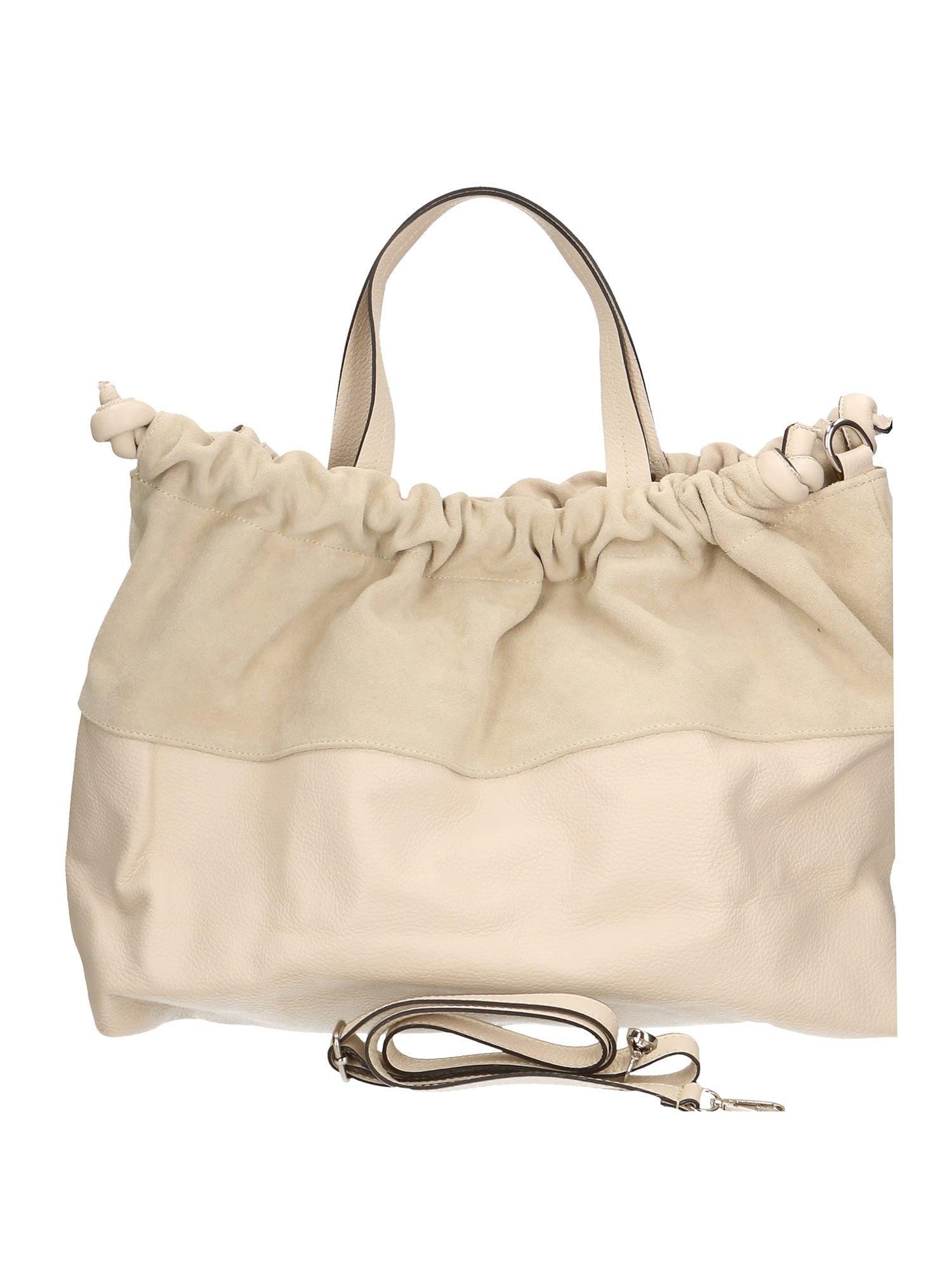Firenze Borsa a mano da donna Vera pelle 01838-D37 LATTE MILK Chiara Ferretti