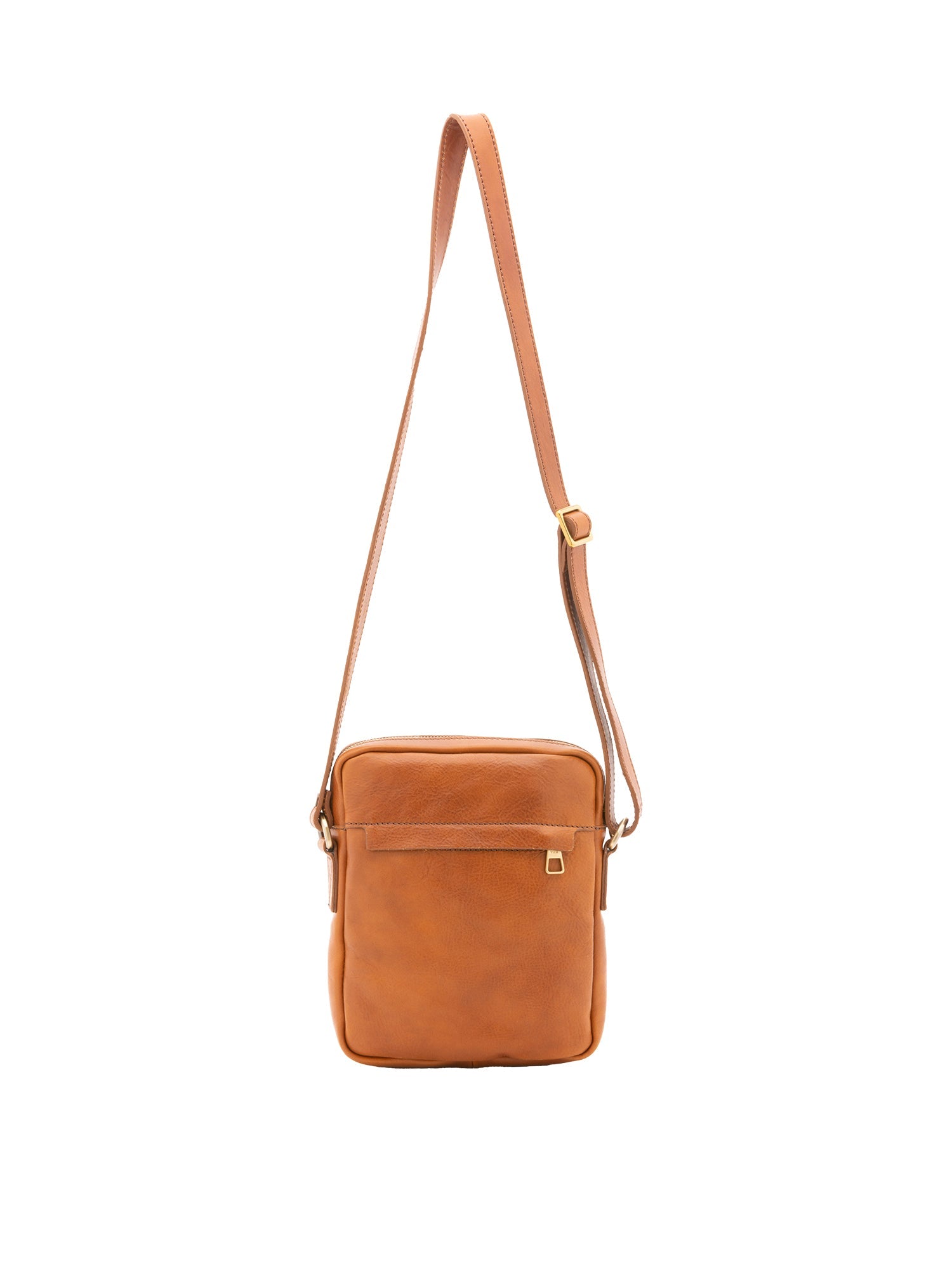 Borsa a tracolla uomo vera pelle Made in Italy 4313-MIELE Alessia Firenze