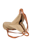 Erika Zaino da donna in vera pelle Casual 80072-TAUPE-CUOIO Chiara Ferretti