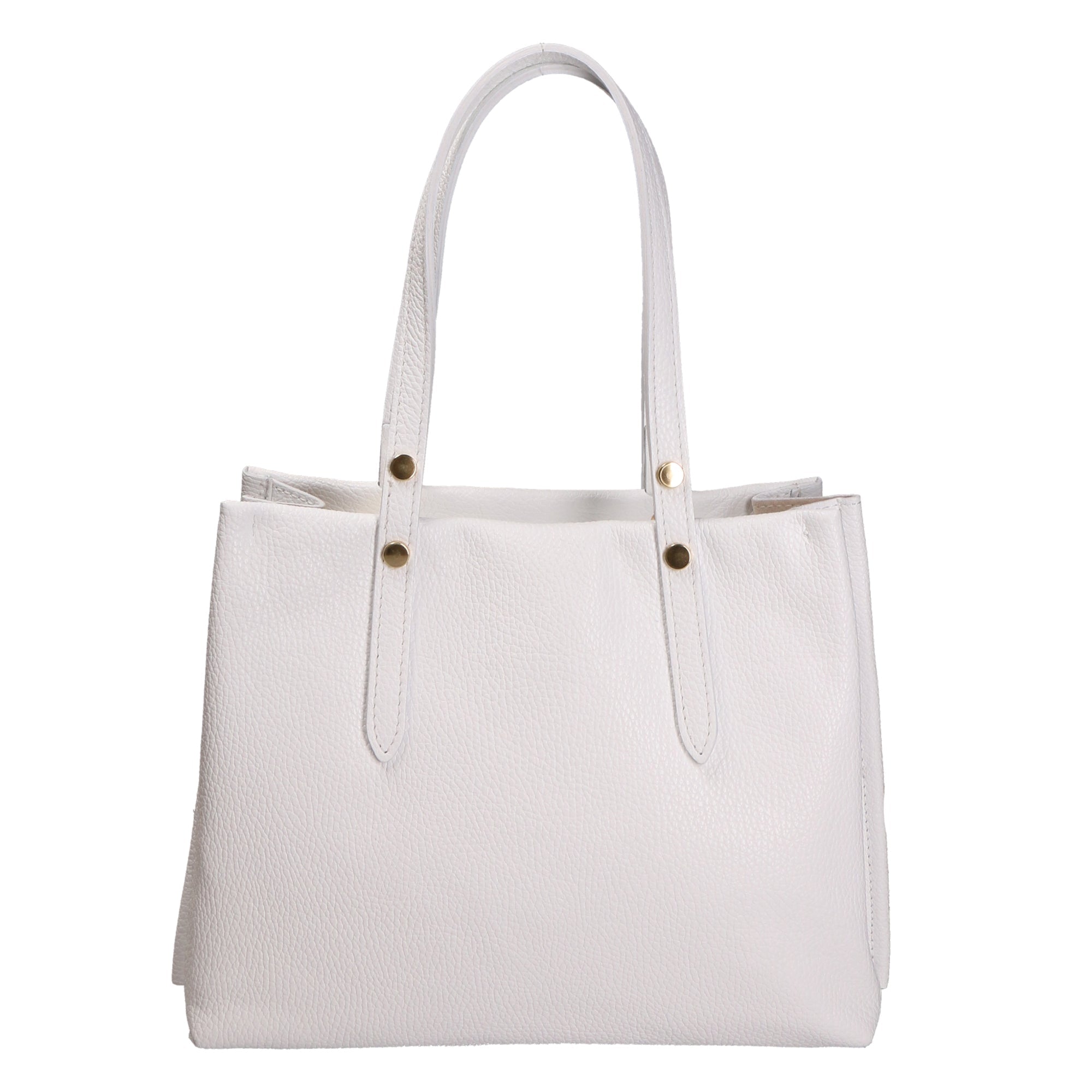 Iris Borsa a spalla da donna 100% pelle 06245-BIANCO WHITE Chiara Ferretti