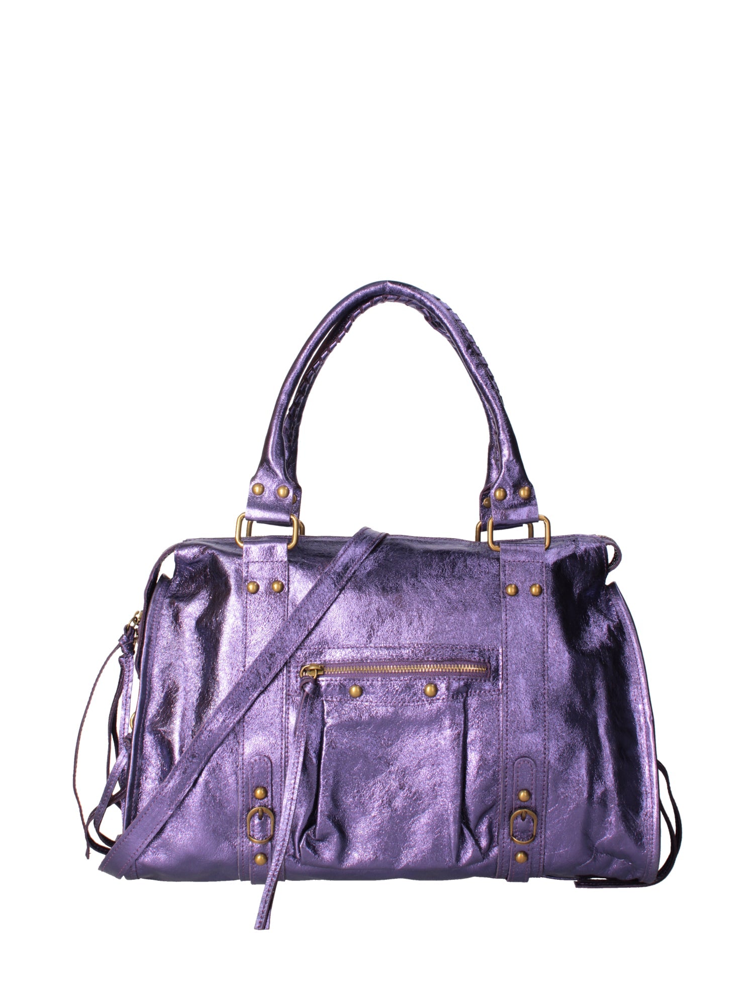 Novara Borsa a spalla da donna Vera pelle 06090 LM-L013 VIOLA Chiara Ferretti