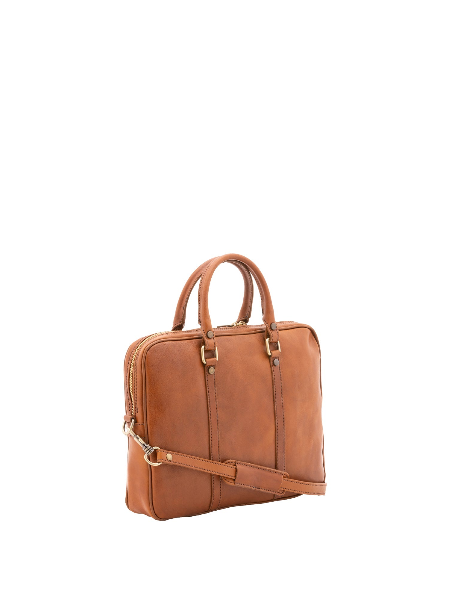 Borsa a mano unisex in vera pelle Made in Italy 4540-MIELE Alessia Firenze
