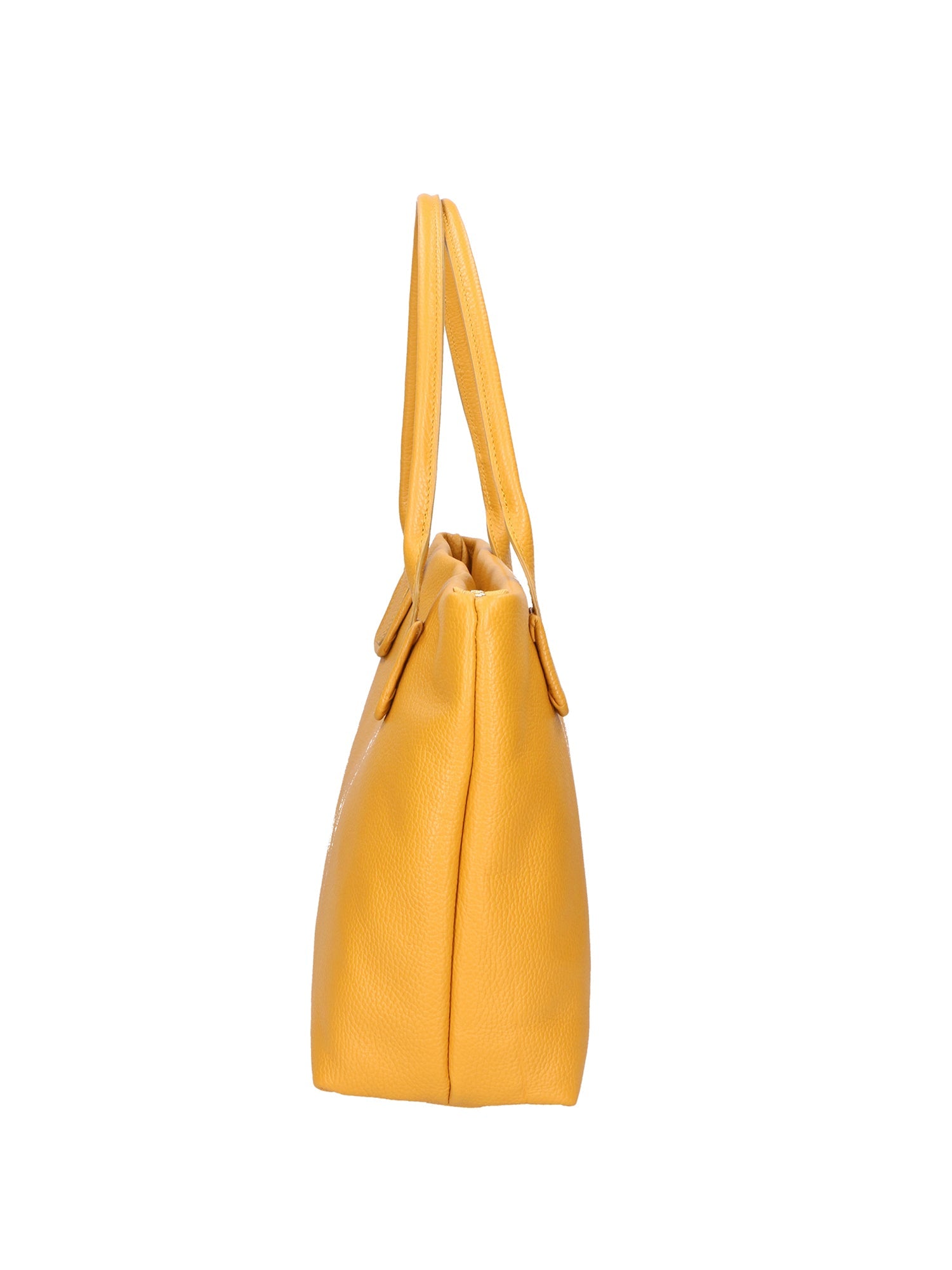 Lorena Borsa a spalla da donna Vera pelle 06506-D36 SENAPE Chiara Ferretti