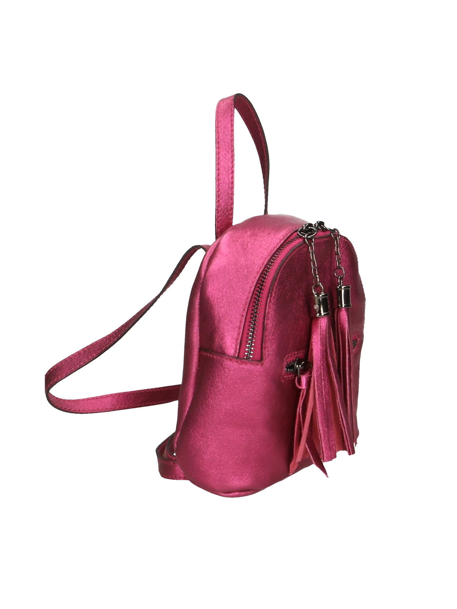 Morgana Damenrucksack aus echtem Leder, hergestellt in Italien, 16 x 17 x 5 cm