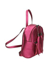 Morgana Damenrucksack aus echtem Leder, hergestellt in Italien, 16 x 17 x 5 cm