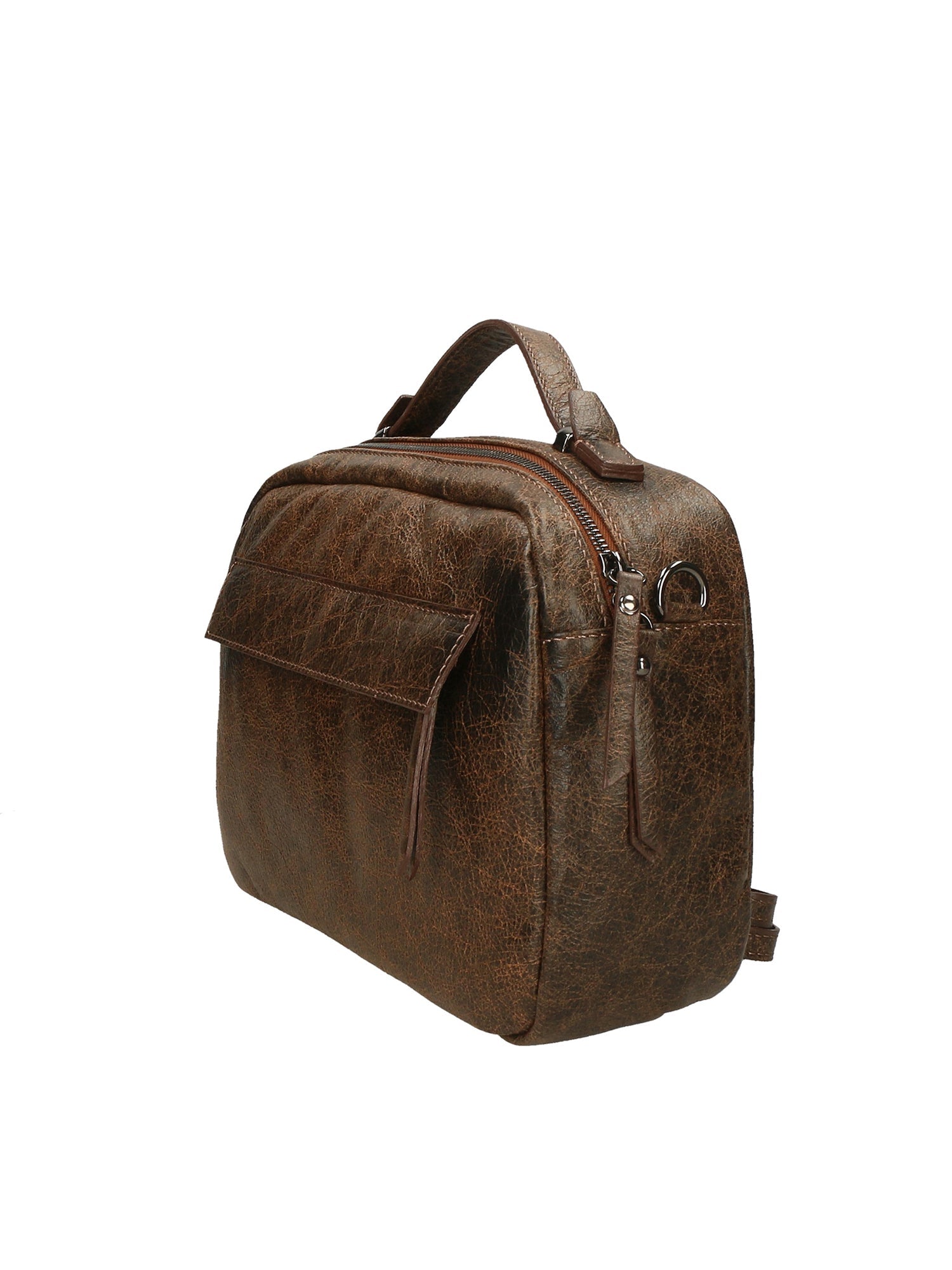 Vera Pelle 6542-CUOIO COGNAC Borsa a mano unisex Modello Avelon Chiara Ferretti
