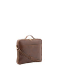 Borsa a mano unisex in vera pelle Made in Italy 4542-TESTA DI MORO Alessia Firenze