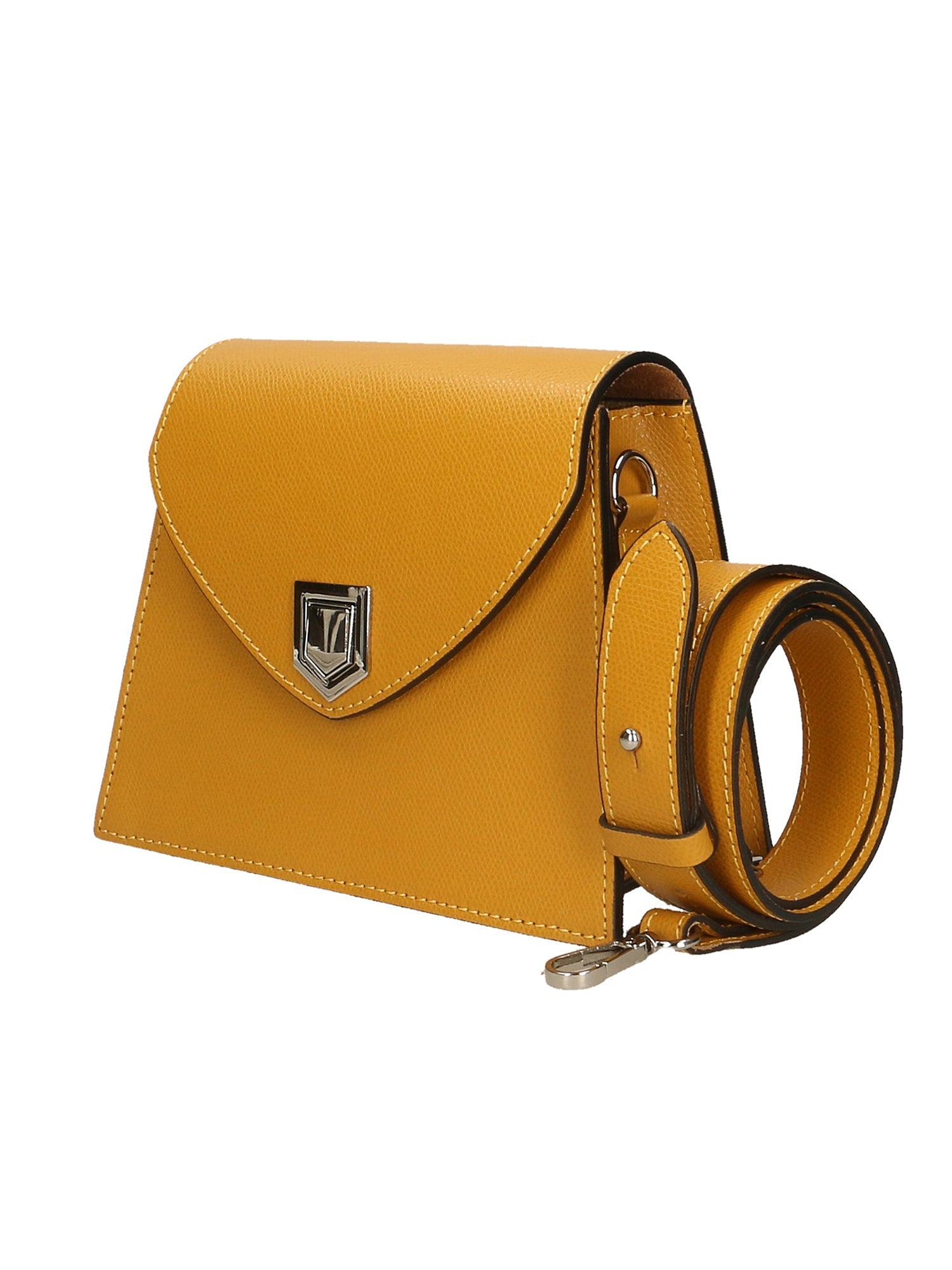 Eolara Borsa a spalla da donna Vera pelle 193842-SENAPE Chiara Ferretti