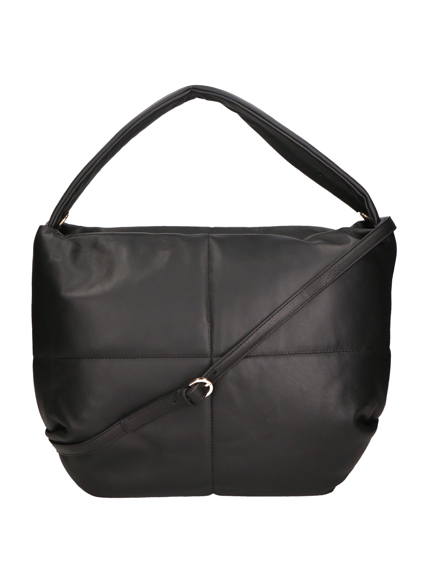 Virginia Borsa a spalla da donna Vera pelle 06495-S28 NERO Chiara Ferretti