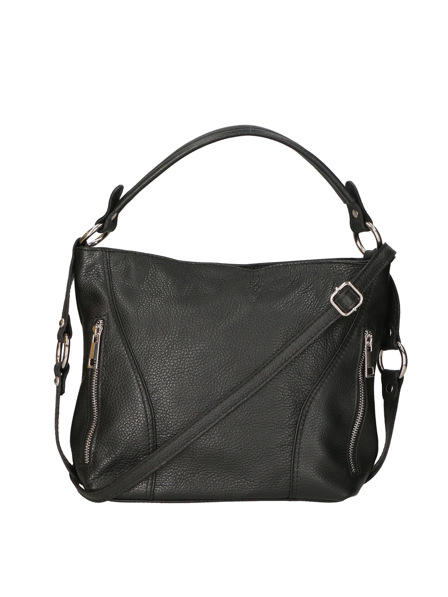 Emmy Borsa a mano da donna Vera pelle 80068-D28 NERO BLACK Chiara Ferretti