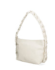 Damen-Schultertasche aus echtem Leder, hergestellt in Italien, 26 x 22 x 9 cm