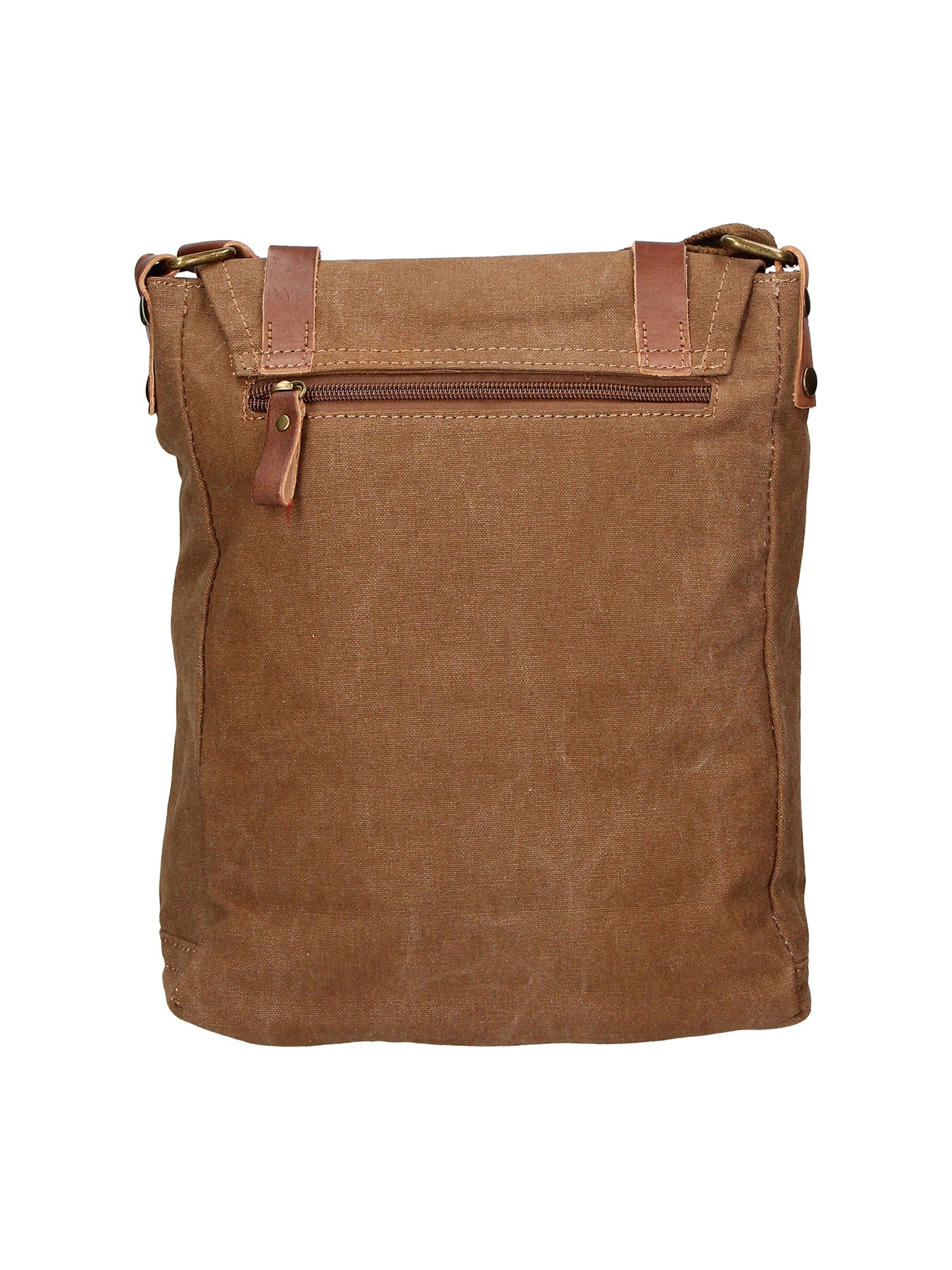 Milena Borsa a tracolla unisex Canvas e vera pelle ZG3009-FANGO TAUPE Chiara Ferretti