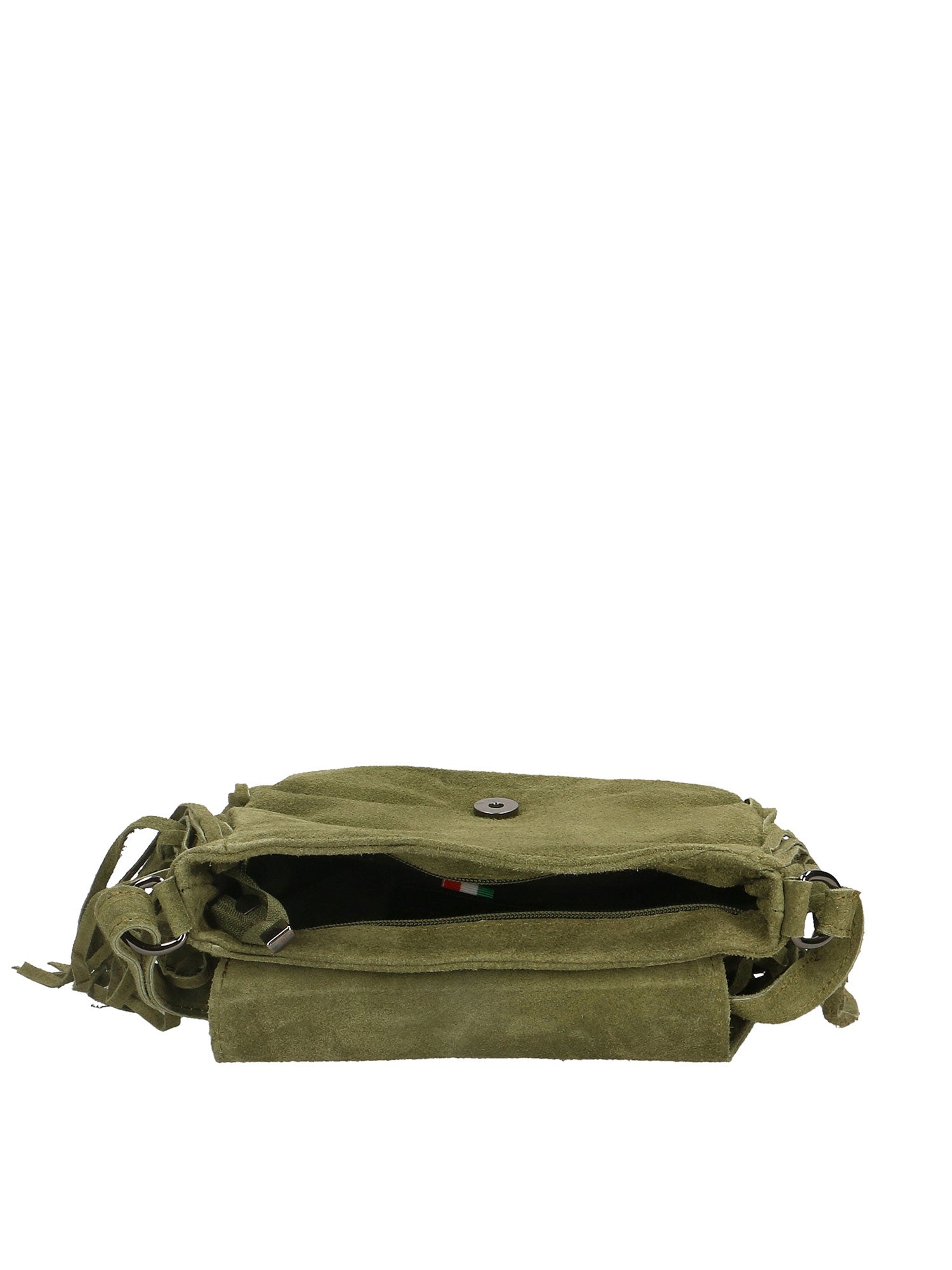 Iolanthe Borsa a tracolla da donna Vera pelle 1421-VERDE MILITARE Chiara Ferretti
