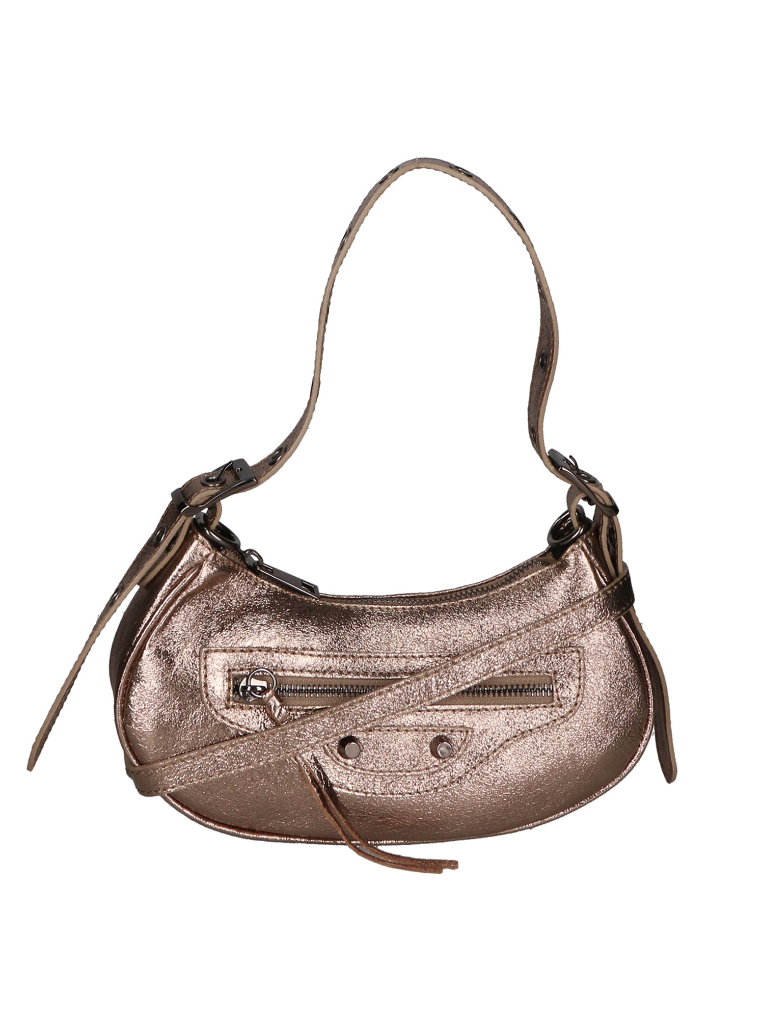 Gloria Damenhandtasche aus echtem Leder, hergestellt in Italien, 12 x 25 x 6 cm