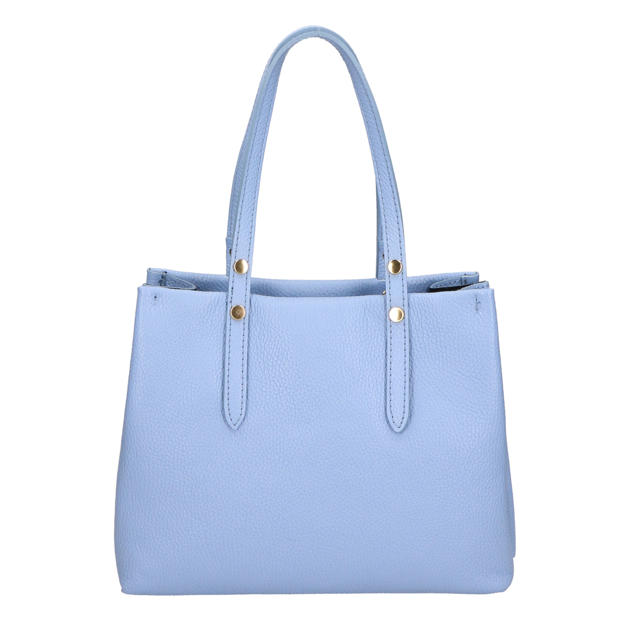 Iris Borsa a spalla da donna 100% pelle 06245-D220 AZZURRO Chiara Ferretti