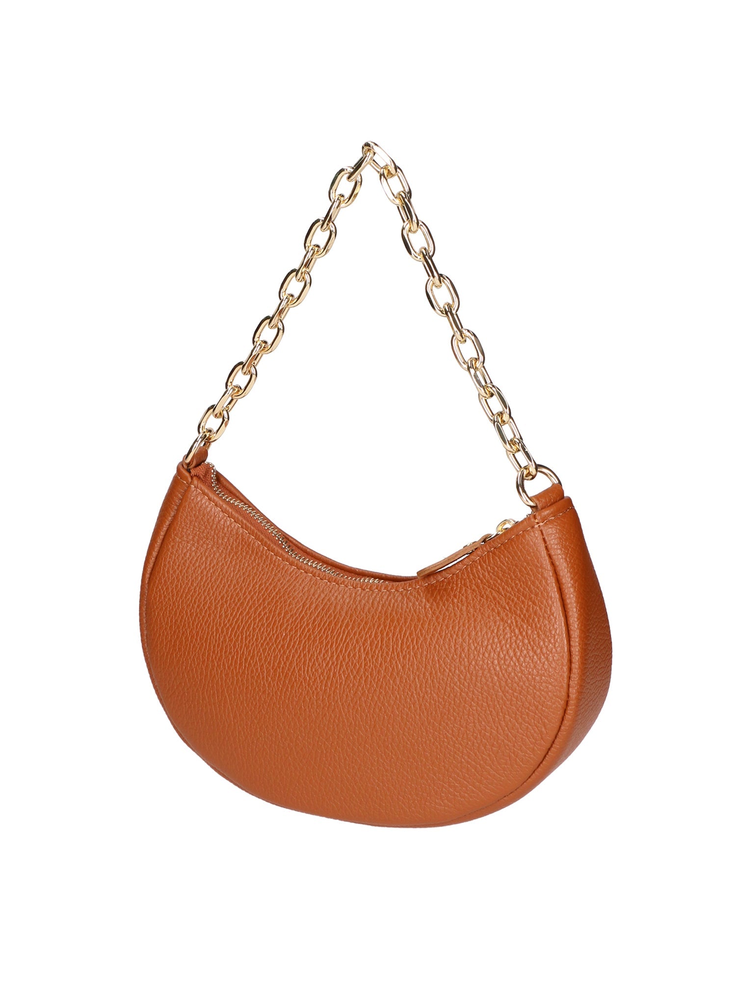 Loreta Borsa a spalla da donna Vera pelle 06511-D17 CUOIO SCURO Chiara Ferretti