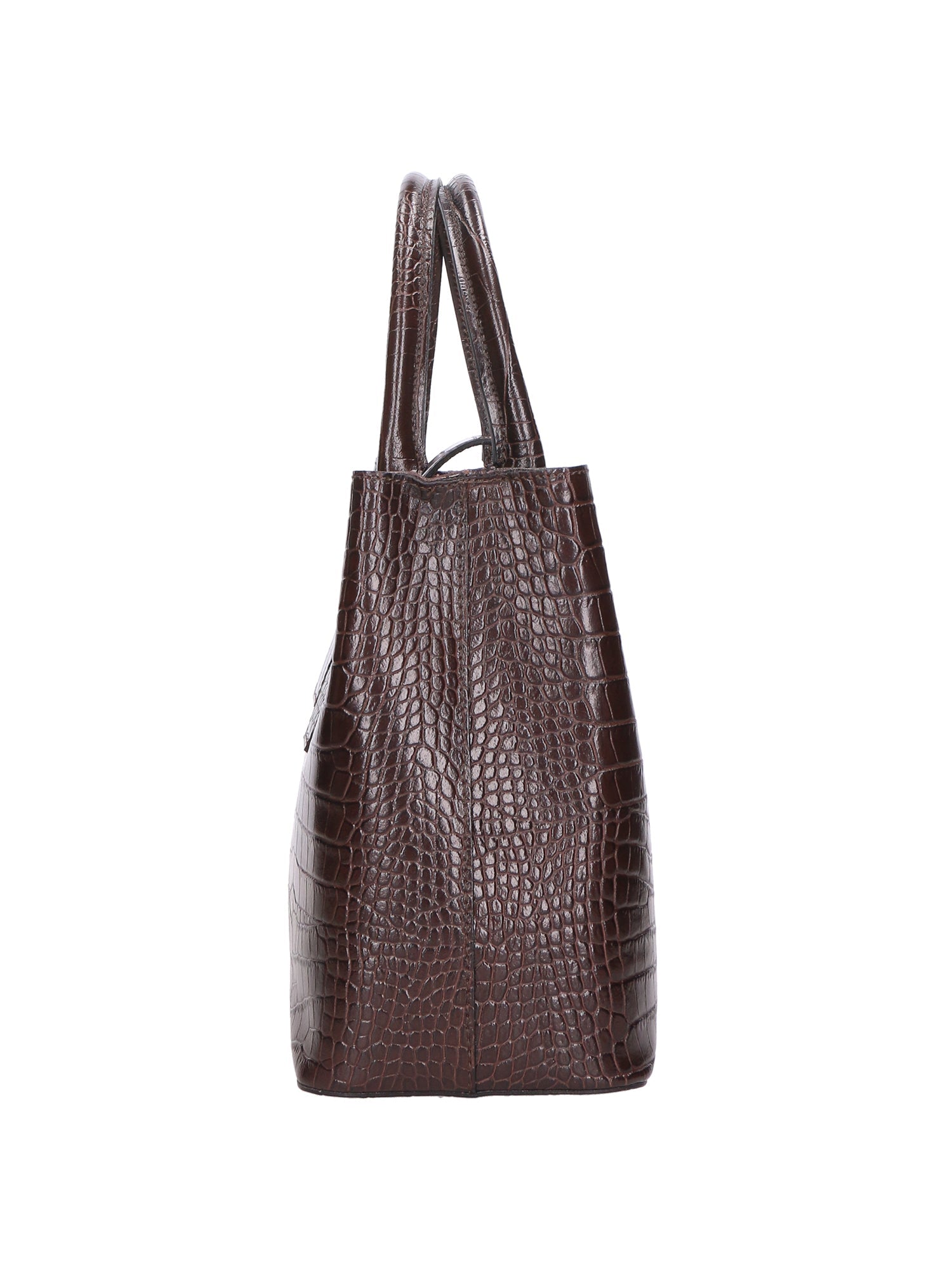Letizia Borsa a mano da donna Pelle stampata croco 06542-T.MORO Chiara Ferretti