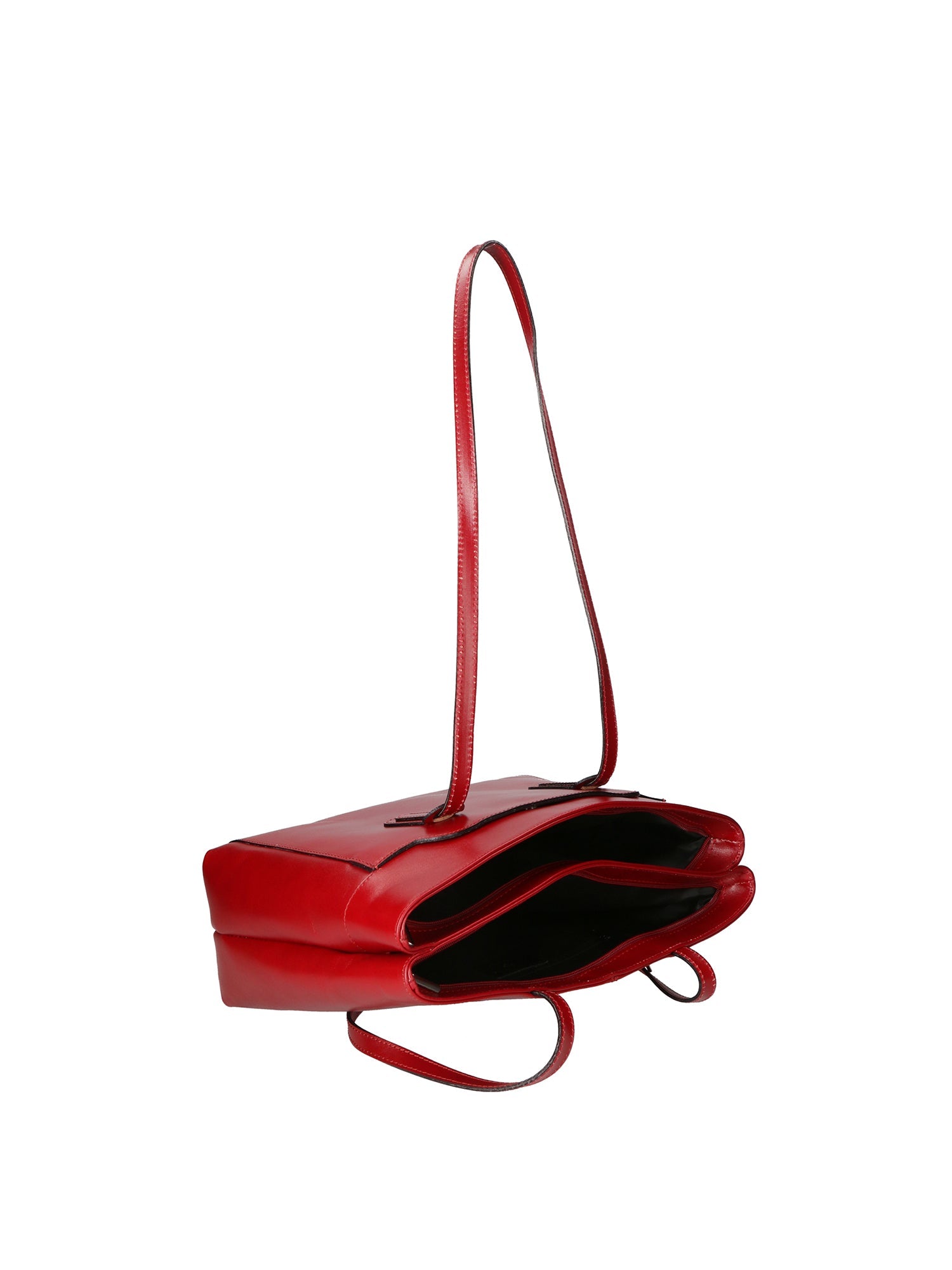 Flora Borsa a spalla da donna Vera pelle 9118-ROSSO RED Chiara Ferretti