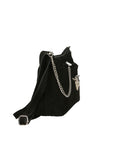 Embera Elite Borsa a tracolla donna Vera pelle scamosciata 8650-NERO Chiara Ferretti