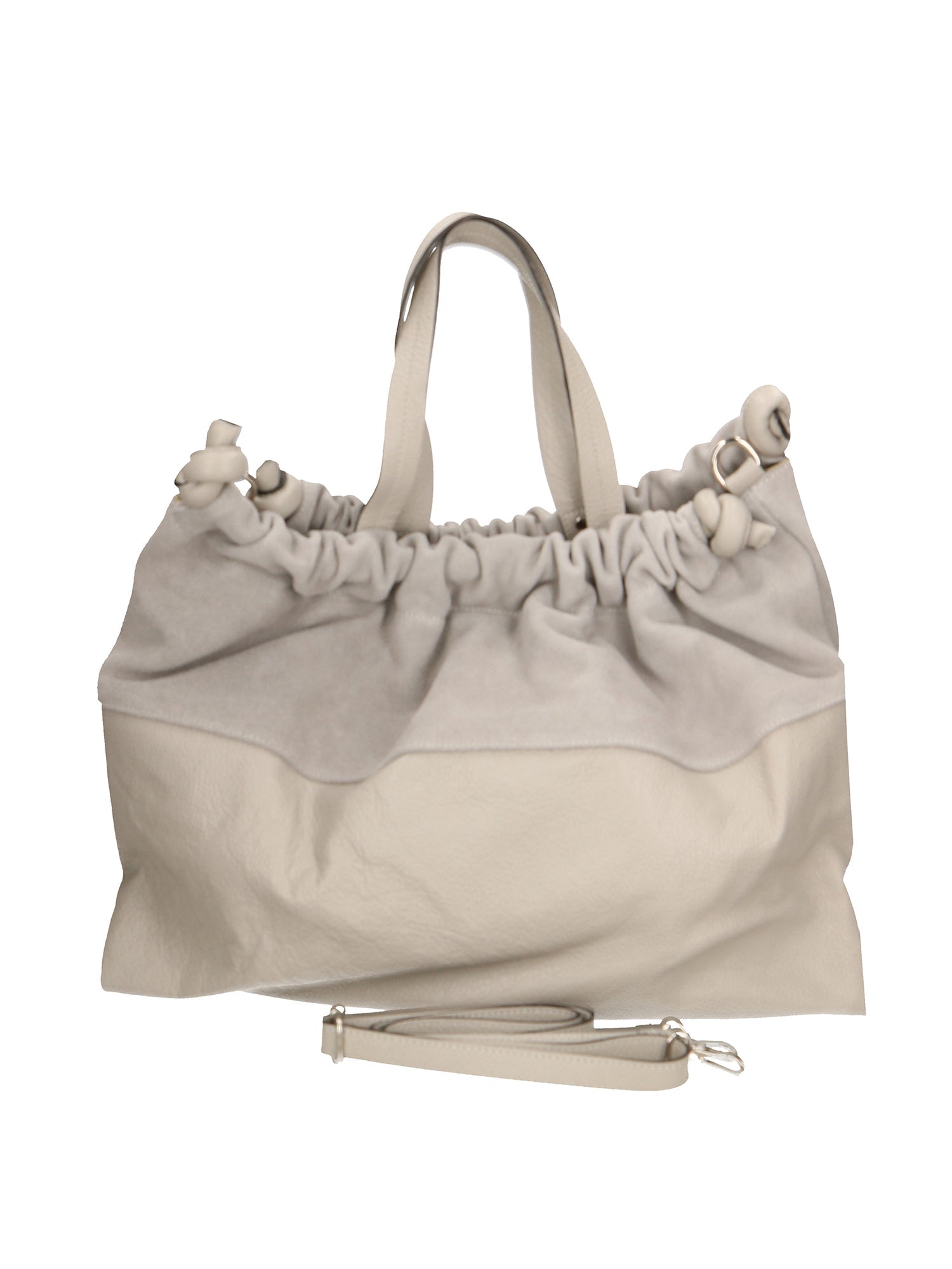 Firenze Borsa a mano da donna Vera pelle 01838-D86 GRIGIO PERLA PEARL GREY Chiara Ferretti