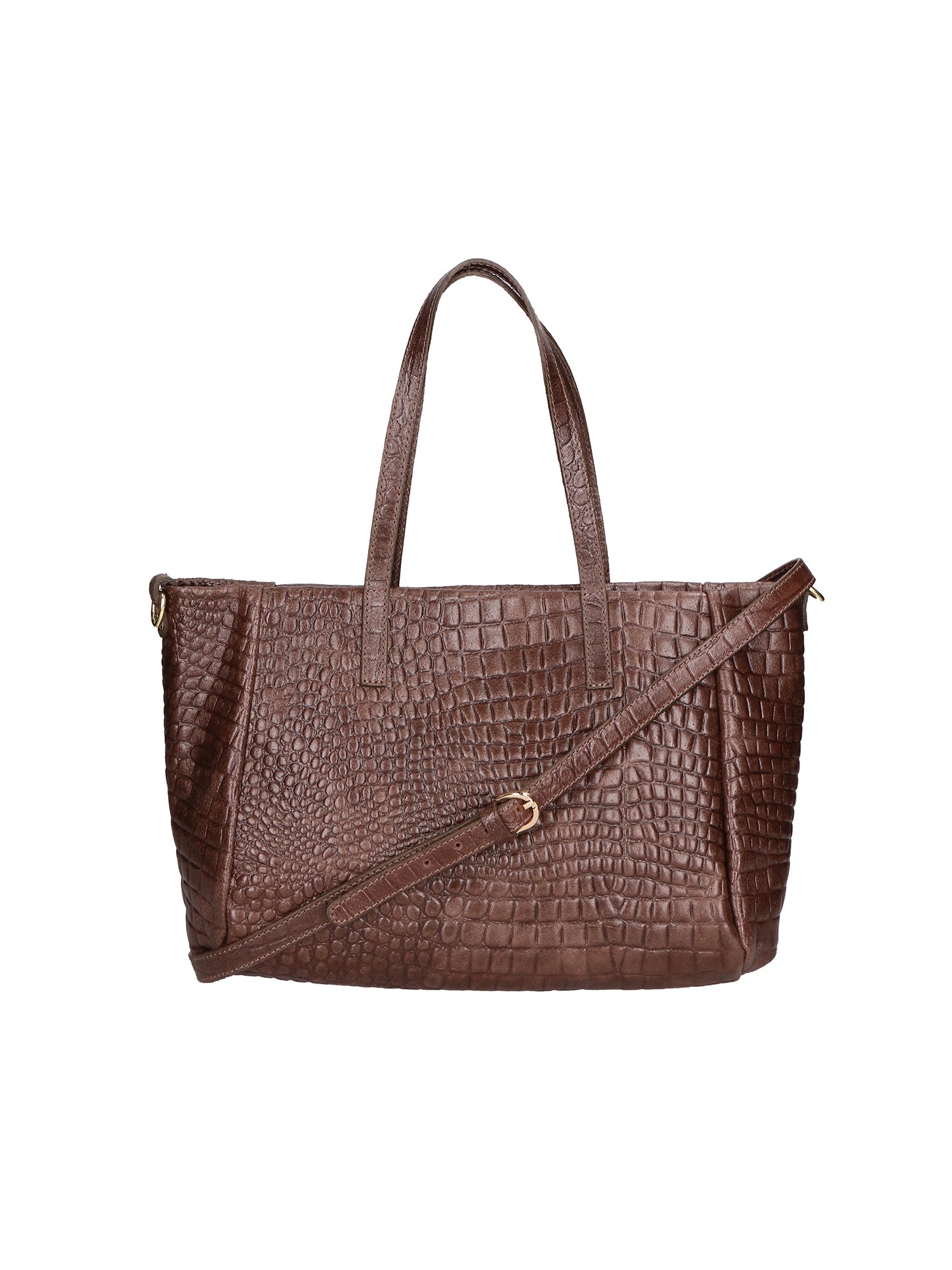 Lorella Borsa a spalla da donna Vera pelle croco 06499-015 T.MORO Chiara Ferretti