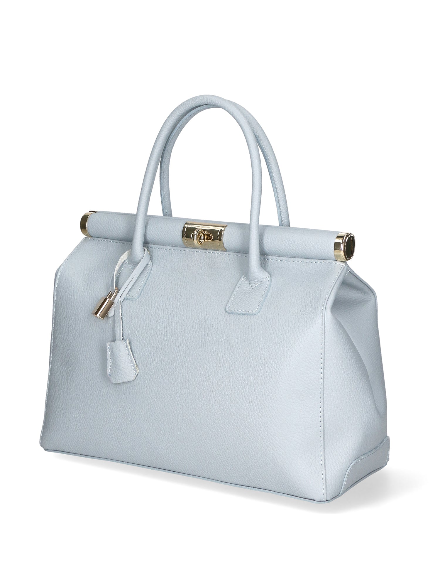Aleria Borsa a mano da donna Vera pelle 8005-D92 CELESTE Chiara Ferretti