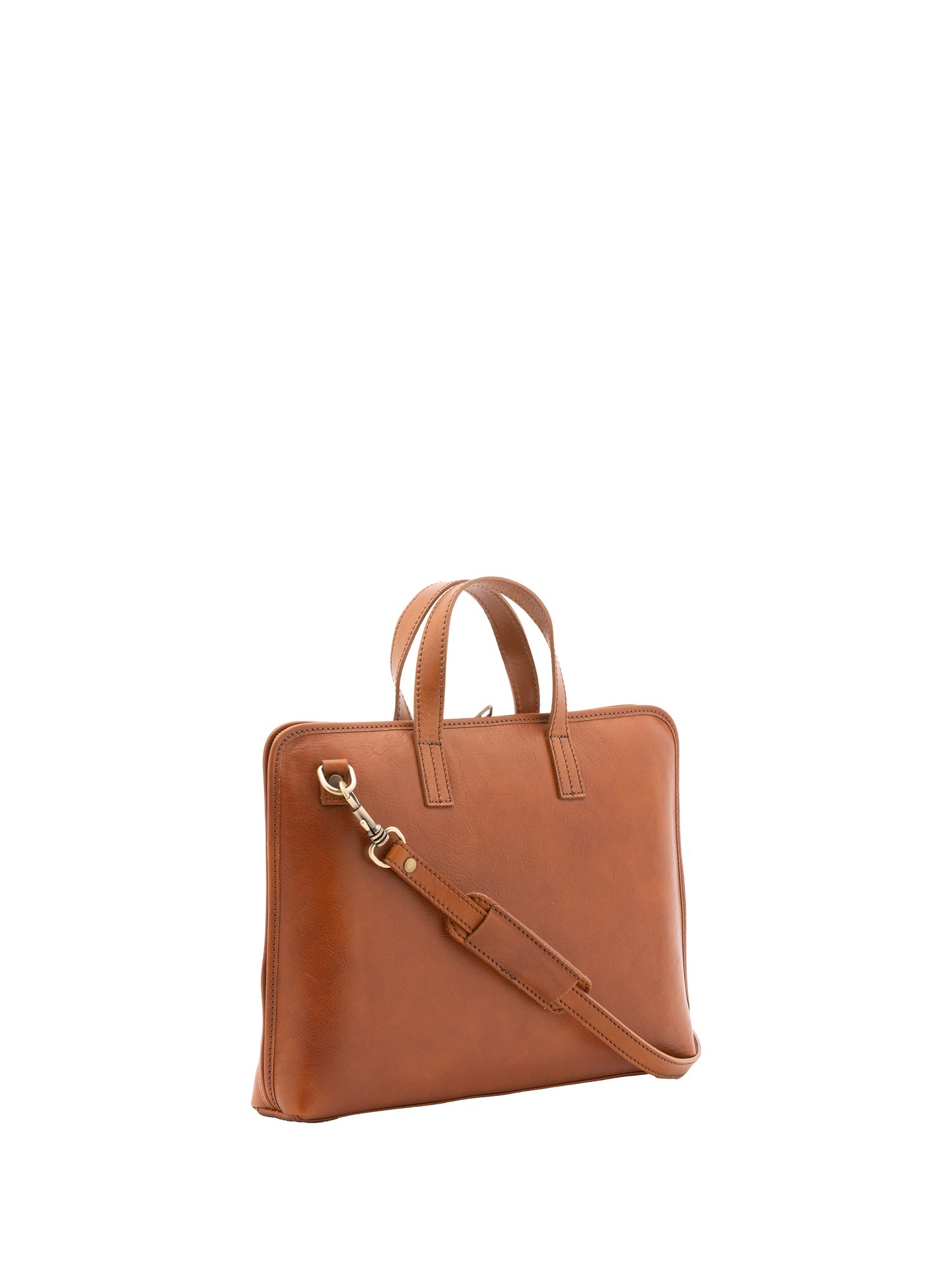 Borsa a mano unisex in vera pelle 100% cotone 4453-MIELE Alessia Firenze