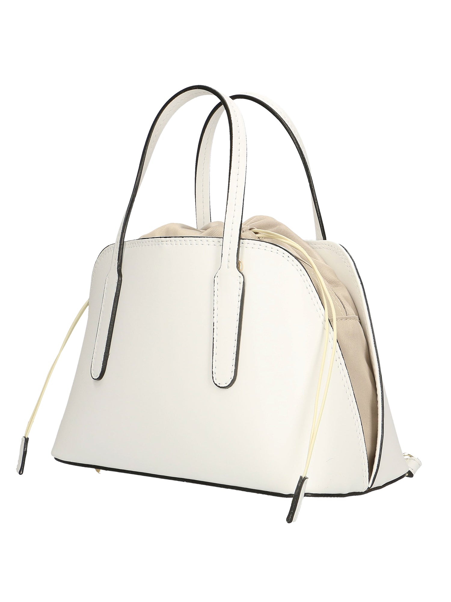 Renza Borsa a mano da donna Vera pelle 8672-BIANCO WHITE Chiara Ferretti