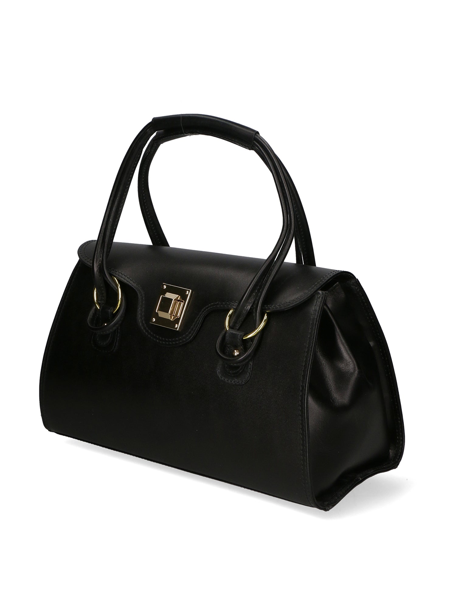 Fiona Borsa a mano da donna 100% pelle 9112-NERO BLACK Chiara Ferretti